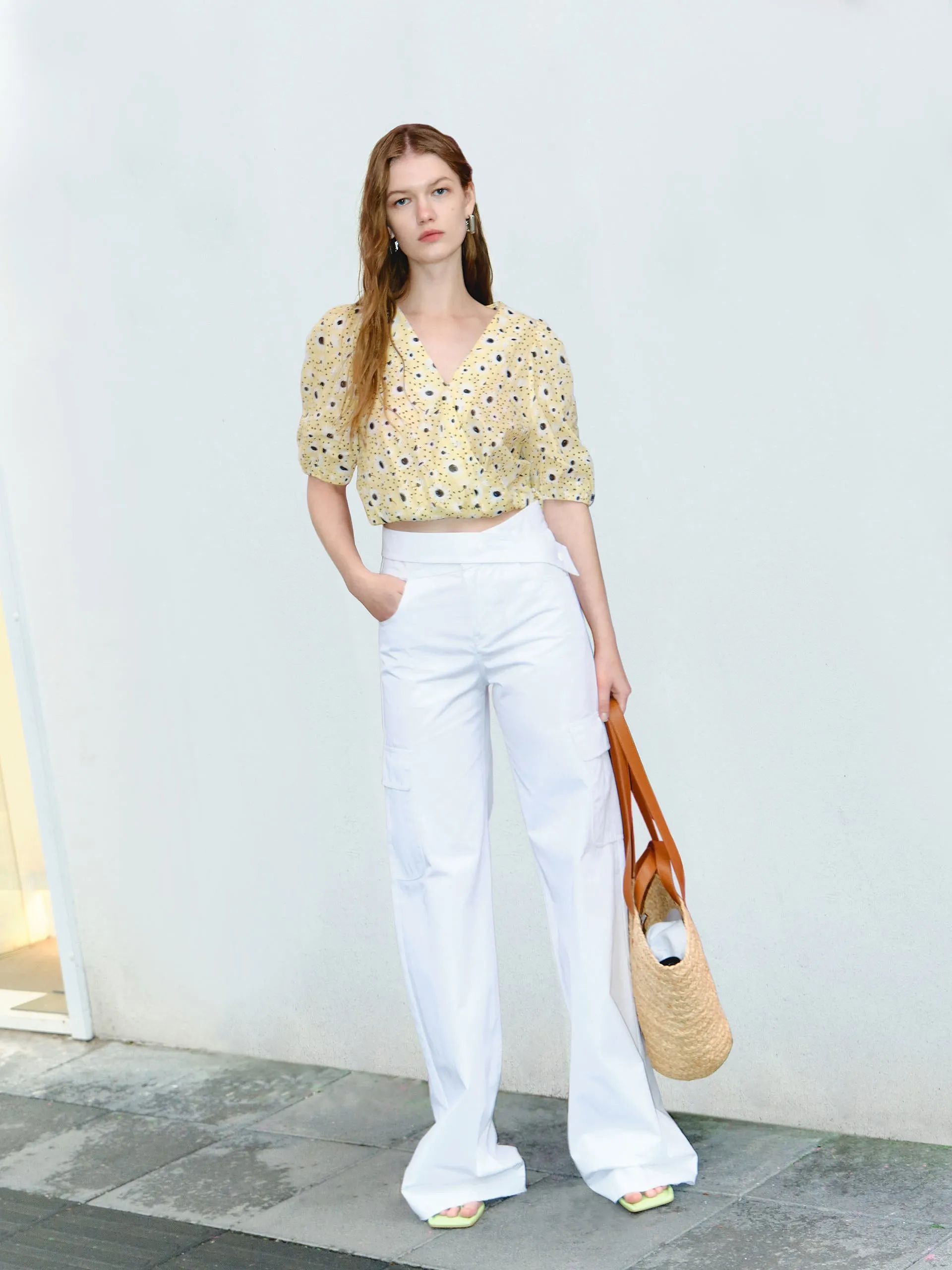 Ramie Cotton Cropped Top
