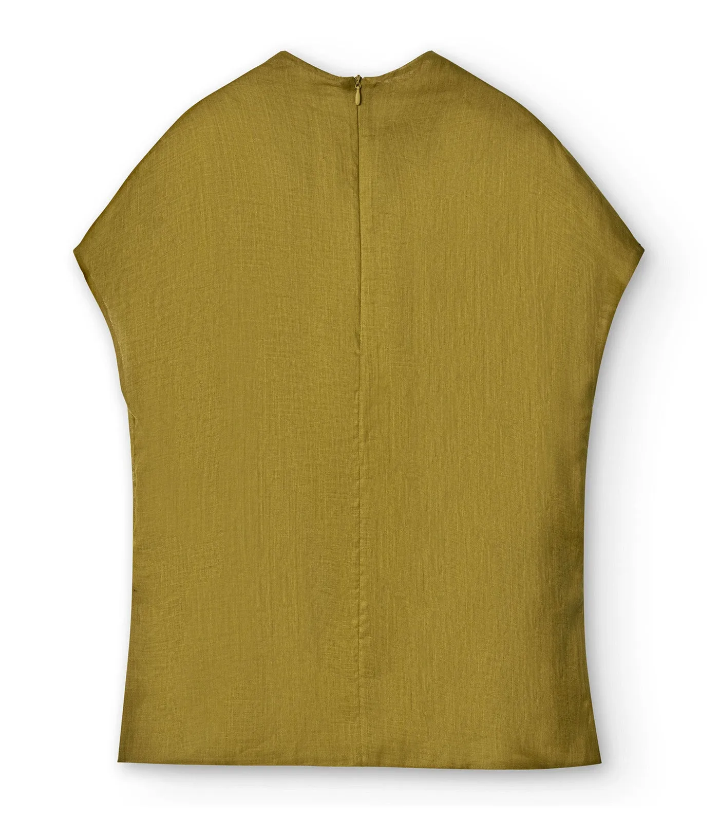 Ramie Top Olive Green