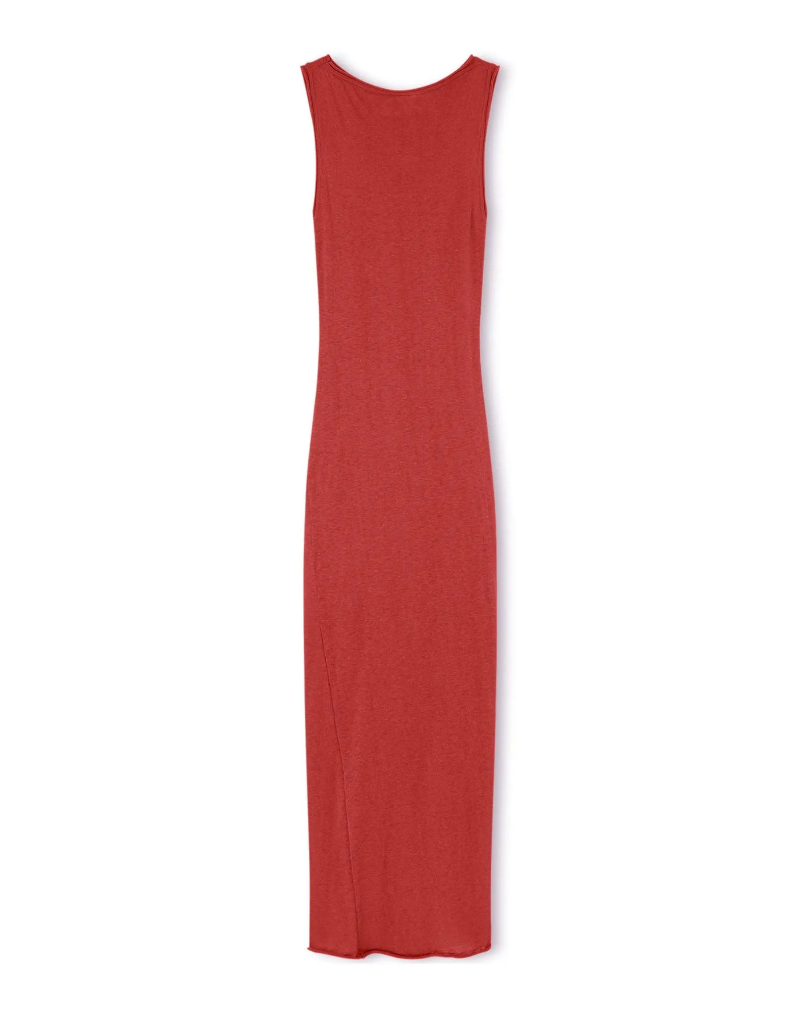 Red Contrast Knit Dress
