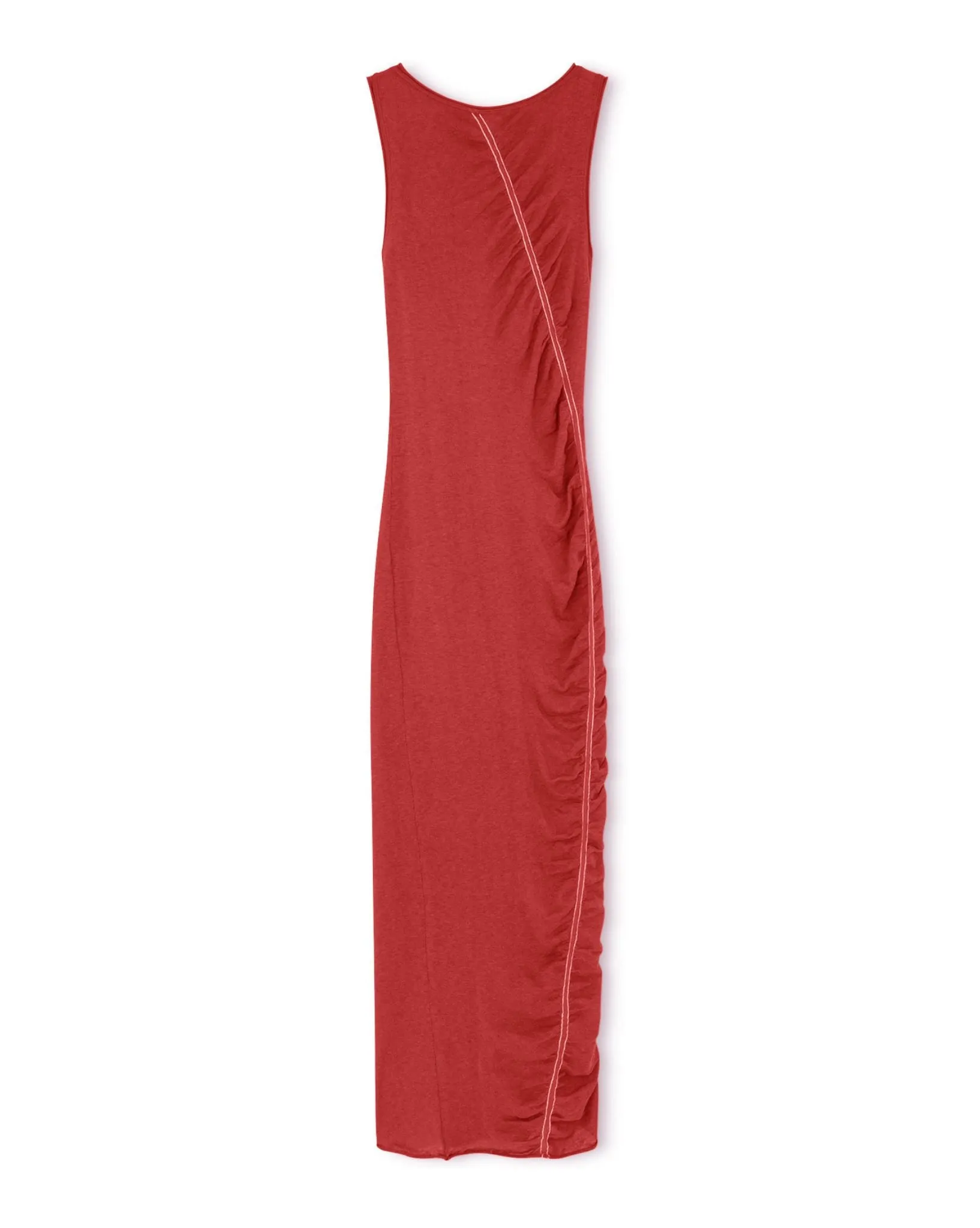 Red Contrast Knit Dress