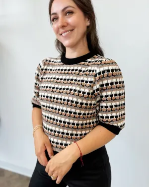 Rena Crochet Knit Top