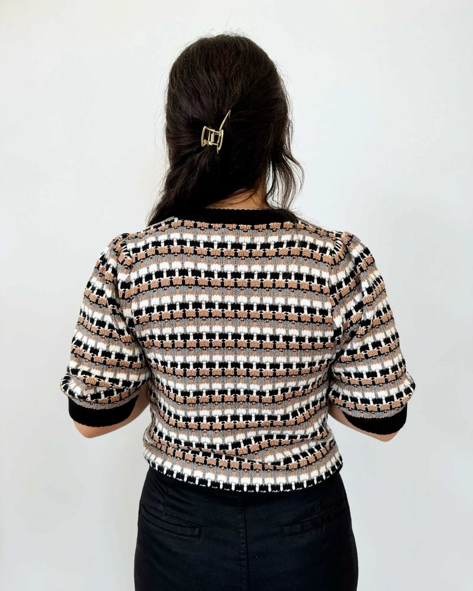 Rena Crochet Knit Top