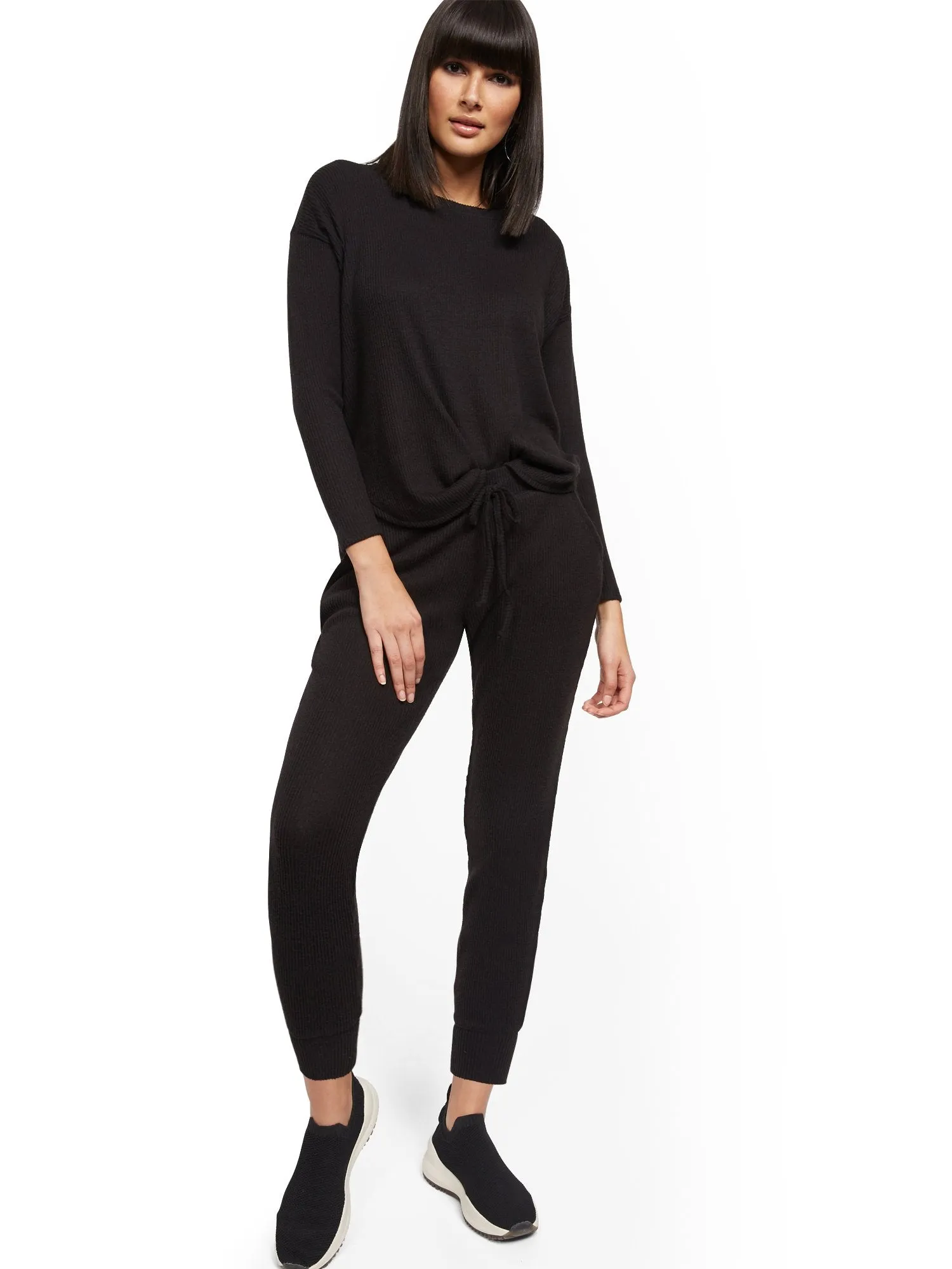 Ribbed-Knit Top