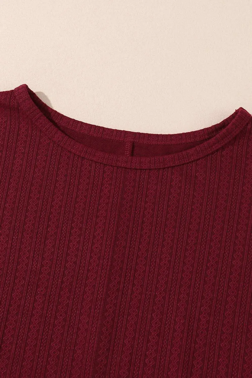 Ruby Plus Size Balloon Sleeve Textured Knit Top - Stylish Wear