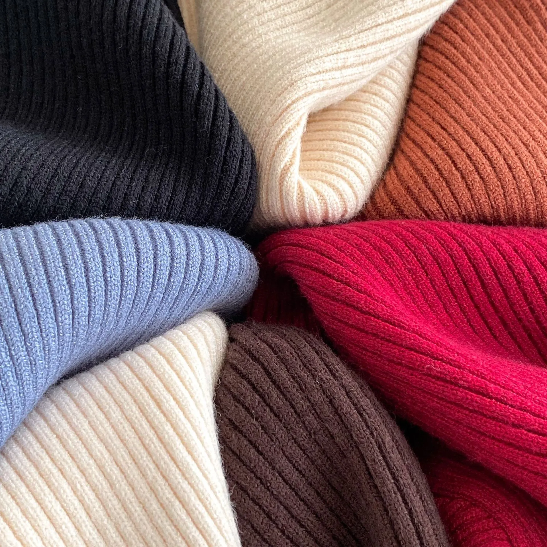 Ruffle Neckline Fall Sweater