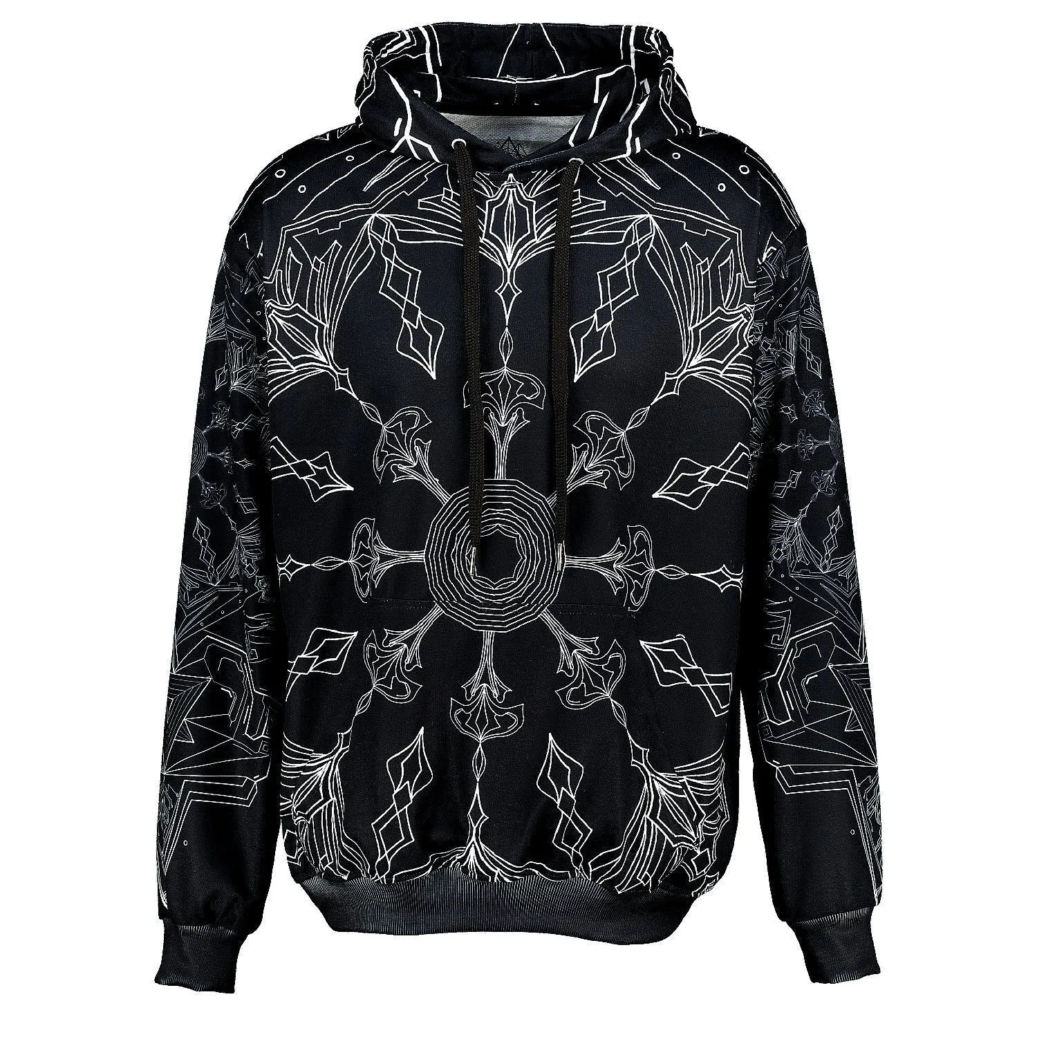 Sacred Geometry Hoodie | Fractal Hoodie | Psy Clothing | Festival Hoodie | Psychedelic Sweater | Mushroom Geometry (HD)