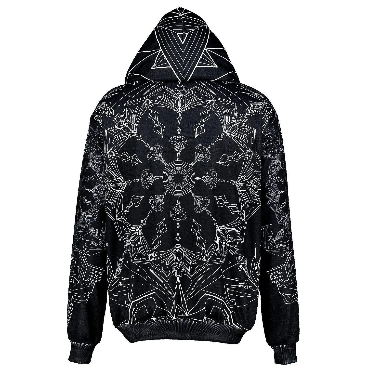Sacred Geometry Hoodie | Fractal Hoodie | Psy Clothing | Festival Hoodie | Psychedelic Sweater | Mushroom Geometry (HD)