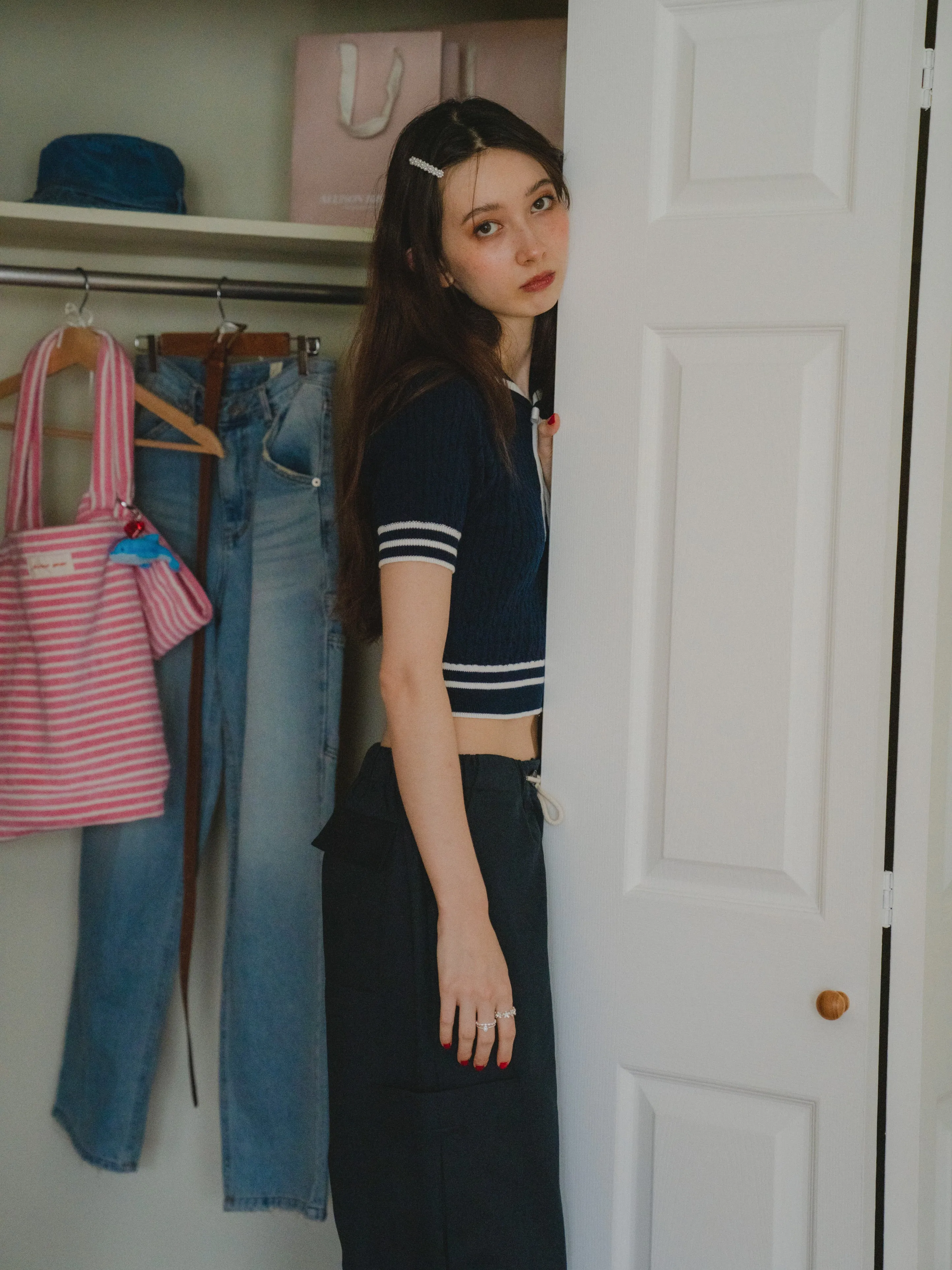Sailor Collor Knit Top