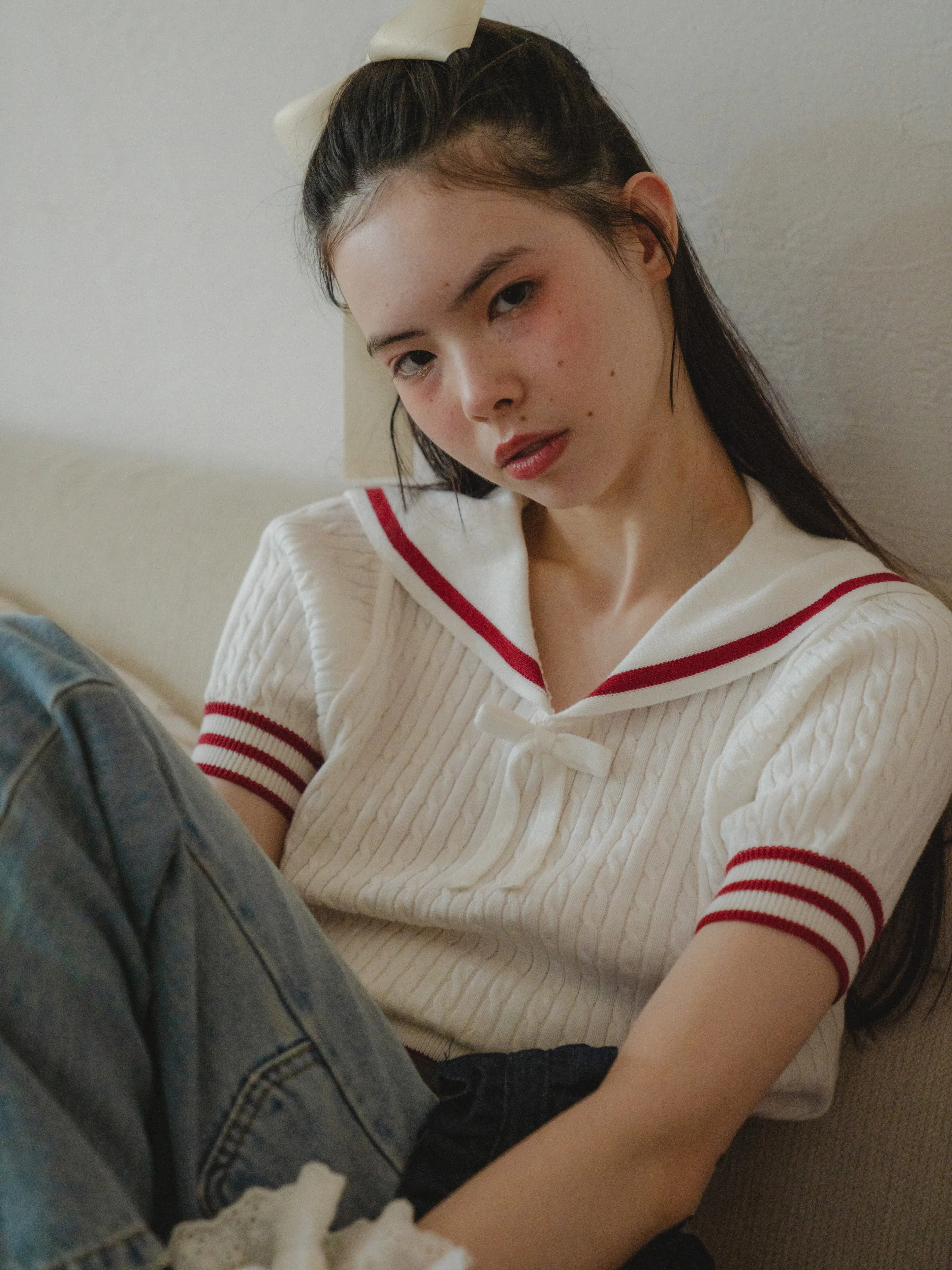 Sailor Collor Knit Top