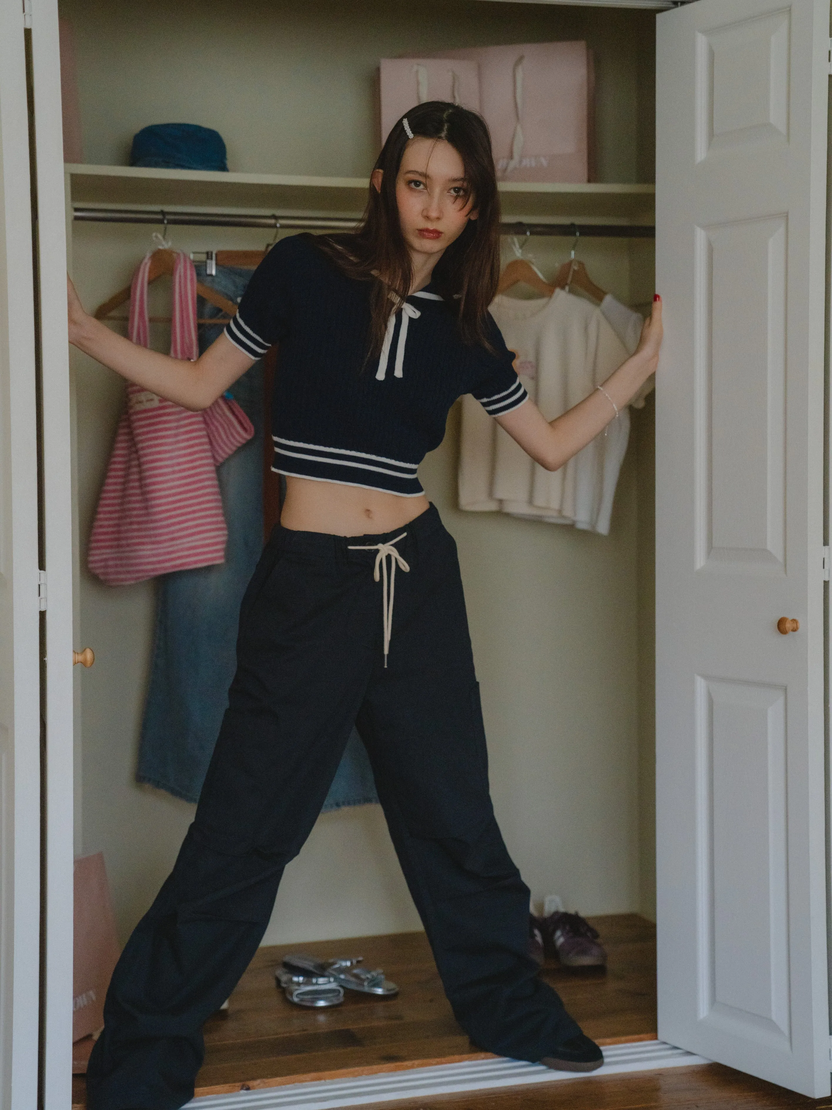 Sailor Collor Knit Top