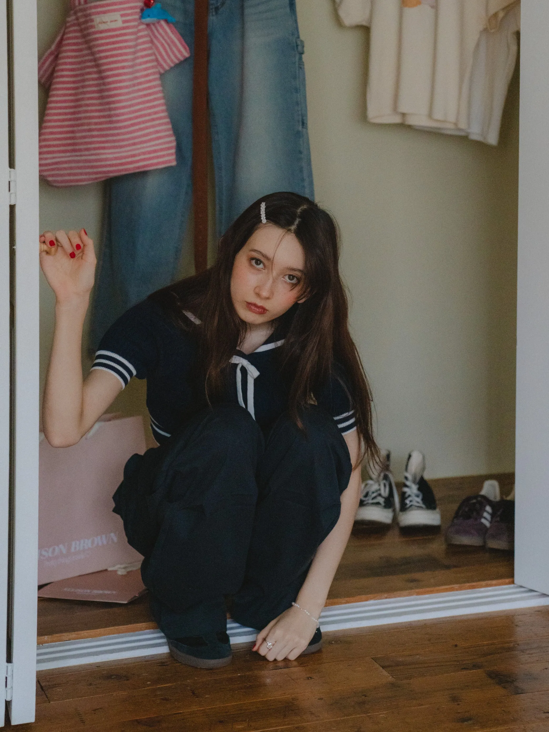 Sailor Collor Knit Top
