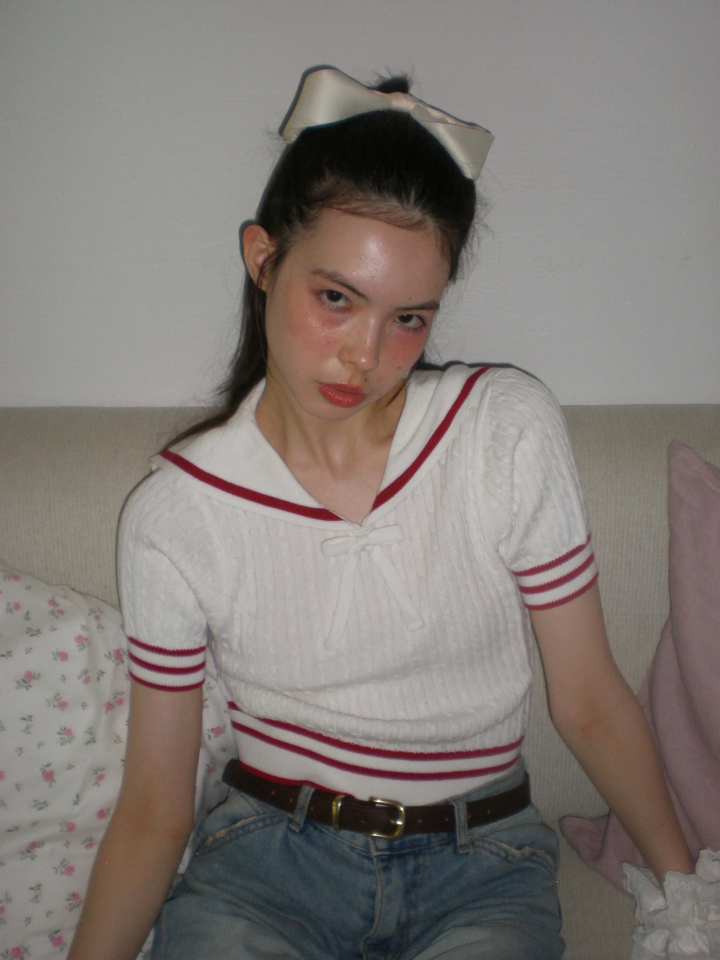 Sailor Collor Knit Top