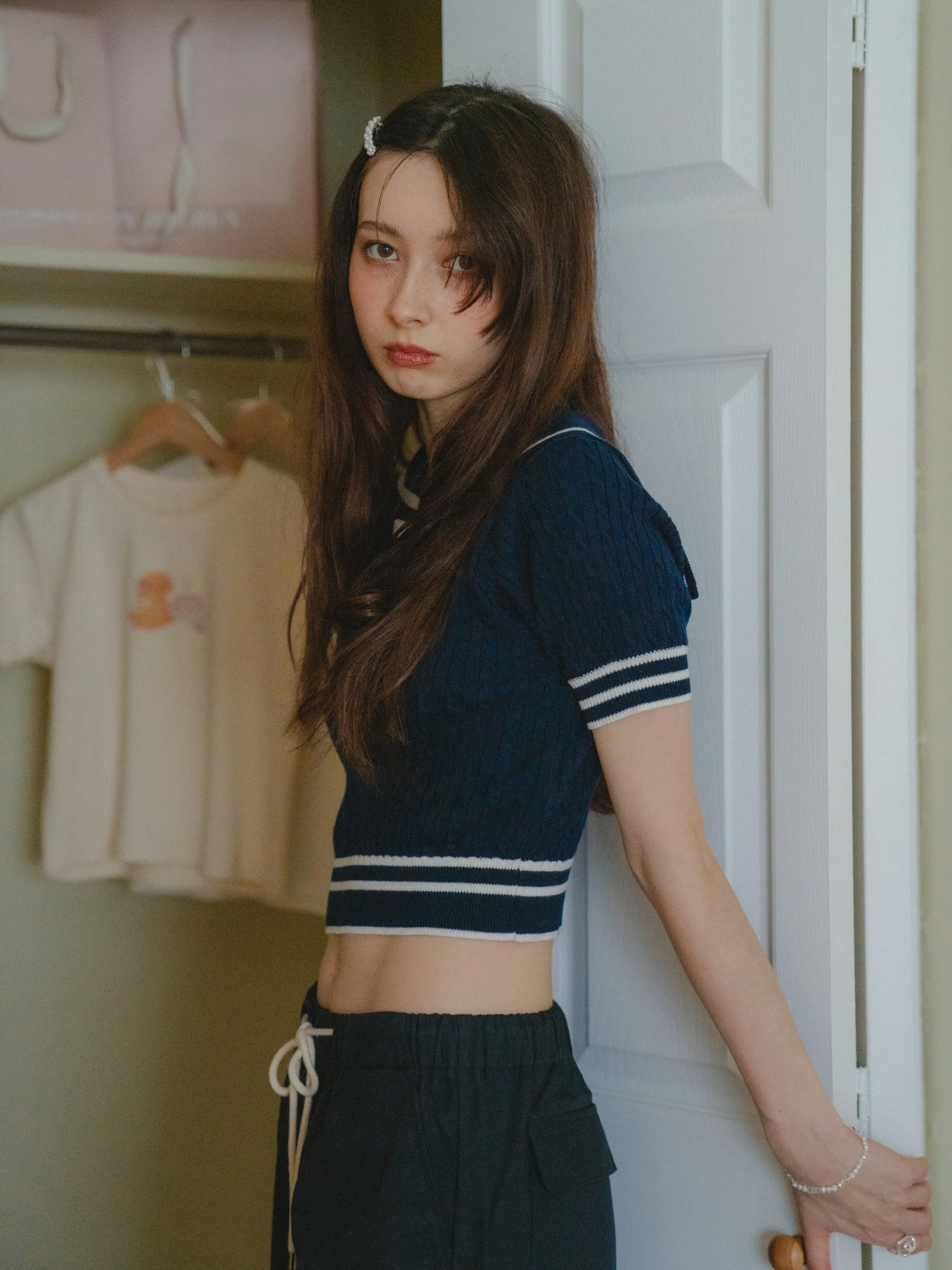 Sailor Collor Knit Top