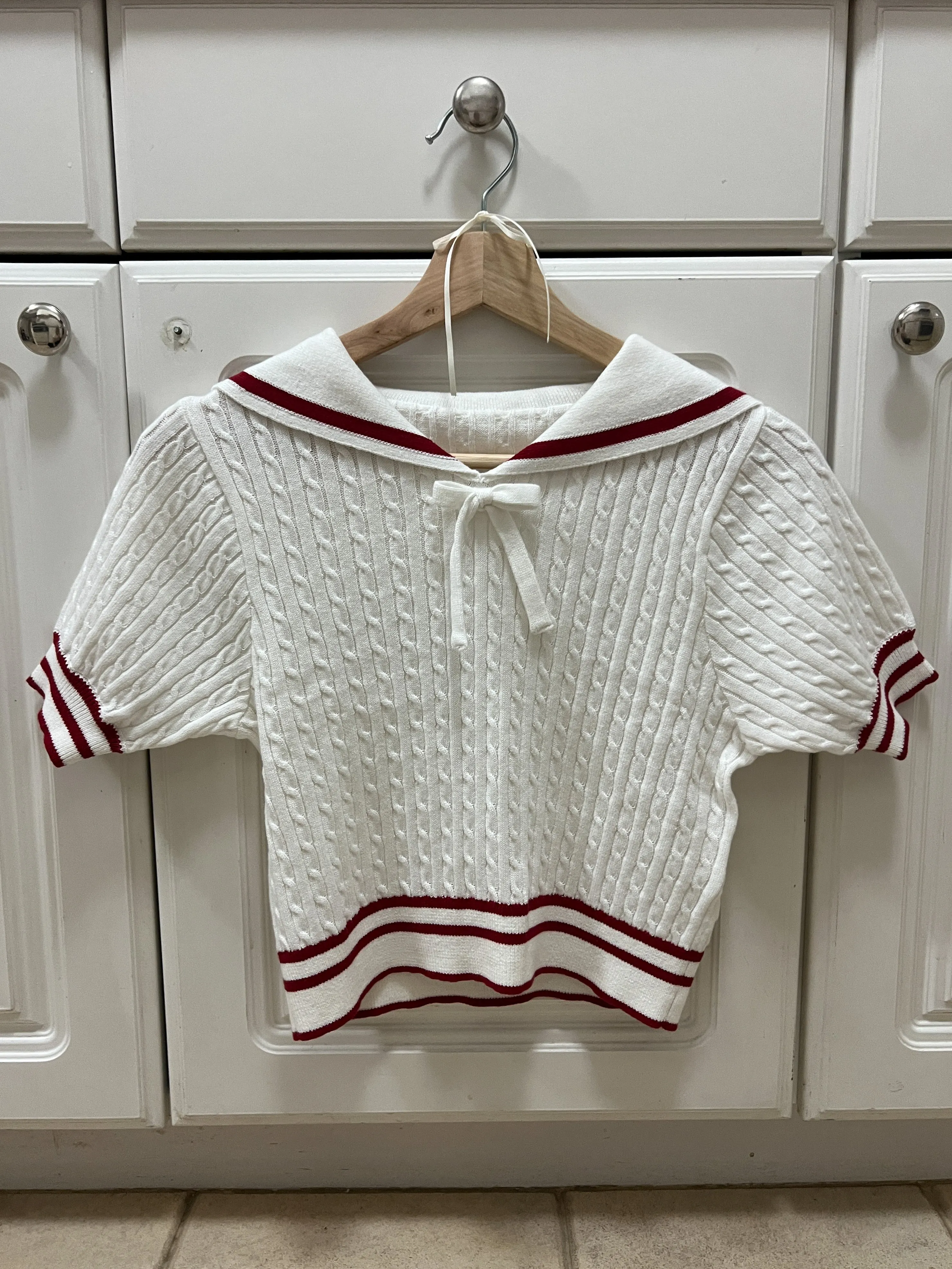 Sailor Collor Knit Top