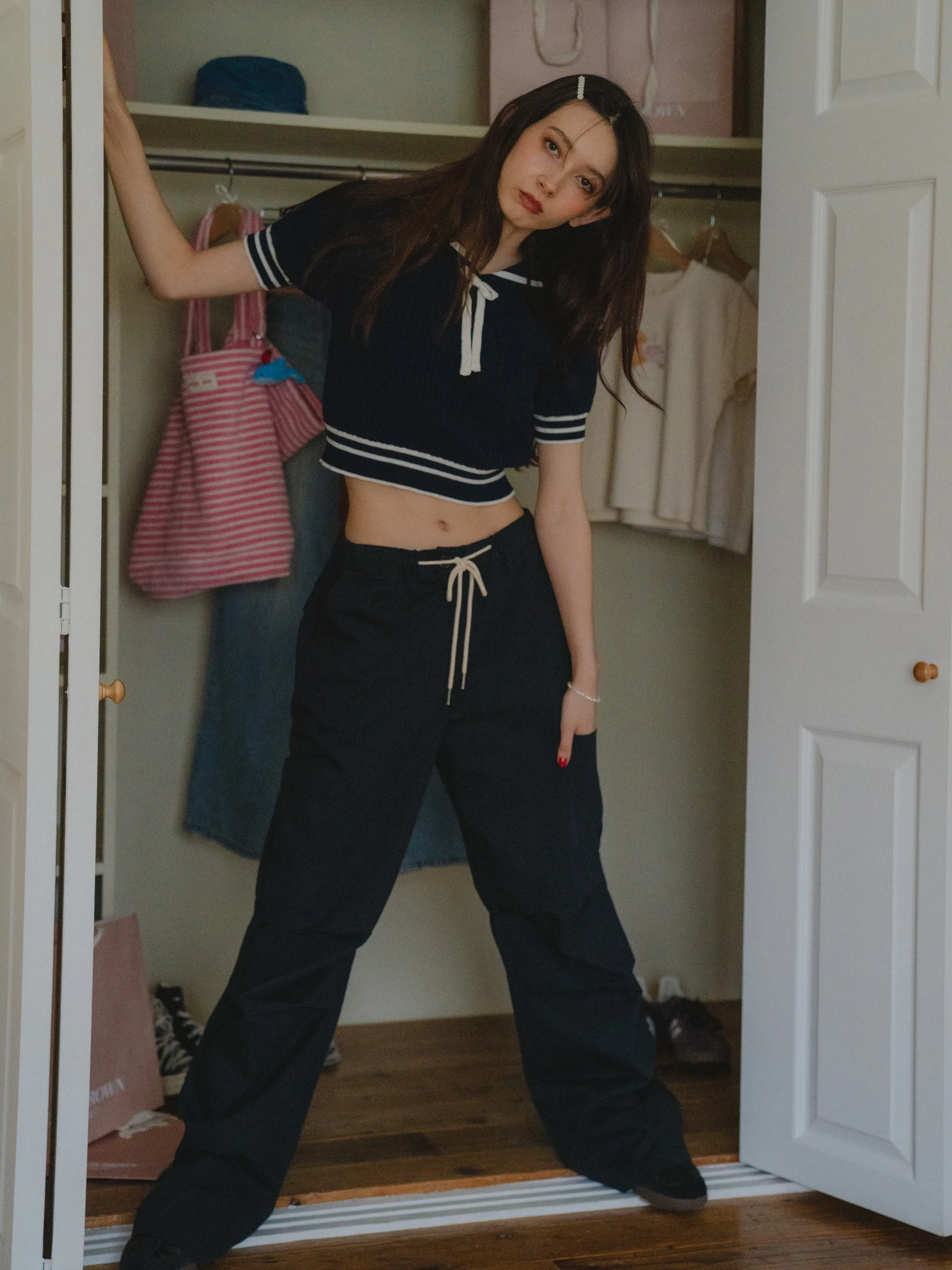Sailor Collor Knit Top