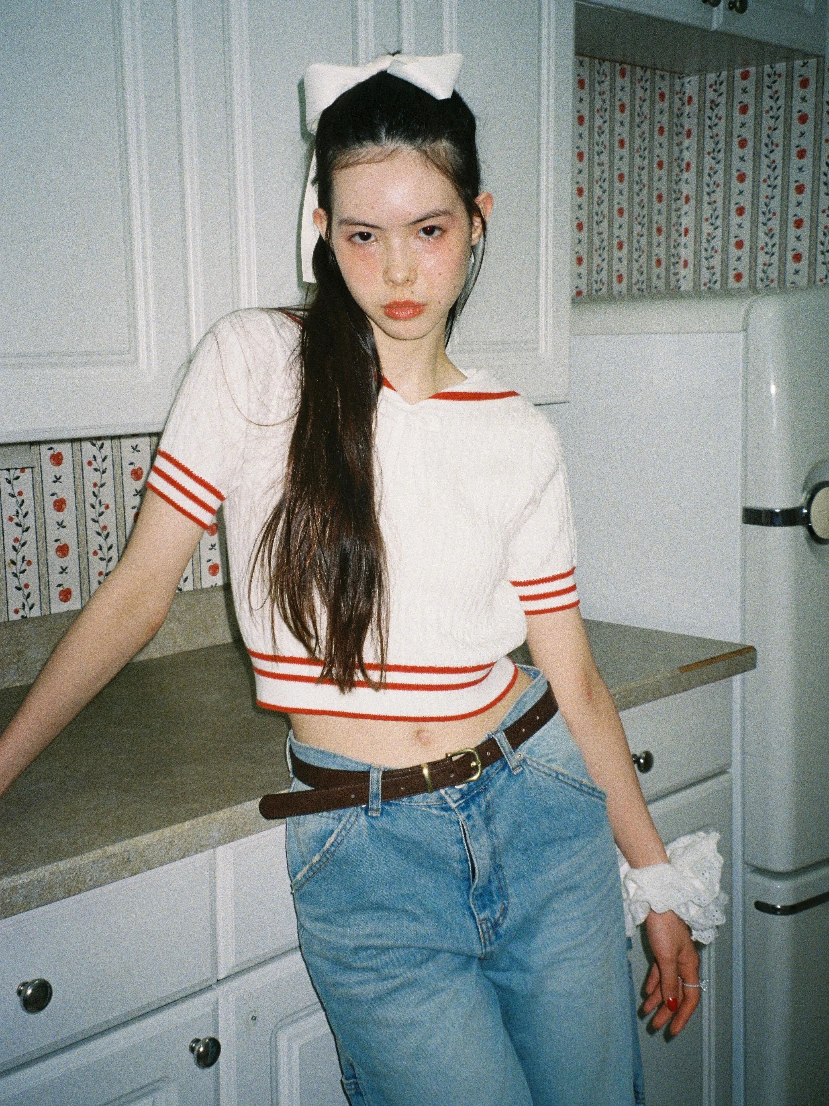 Sailor Collor Knit Top