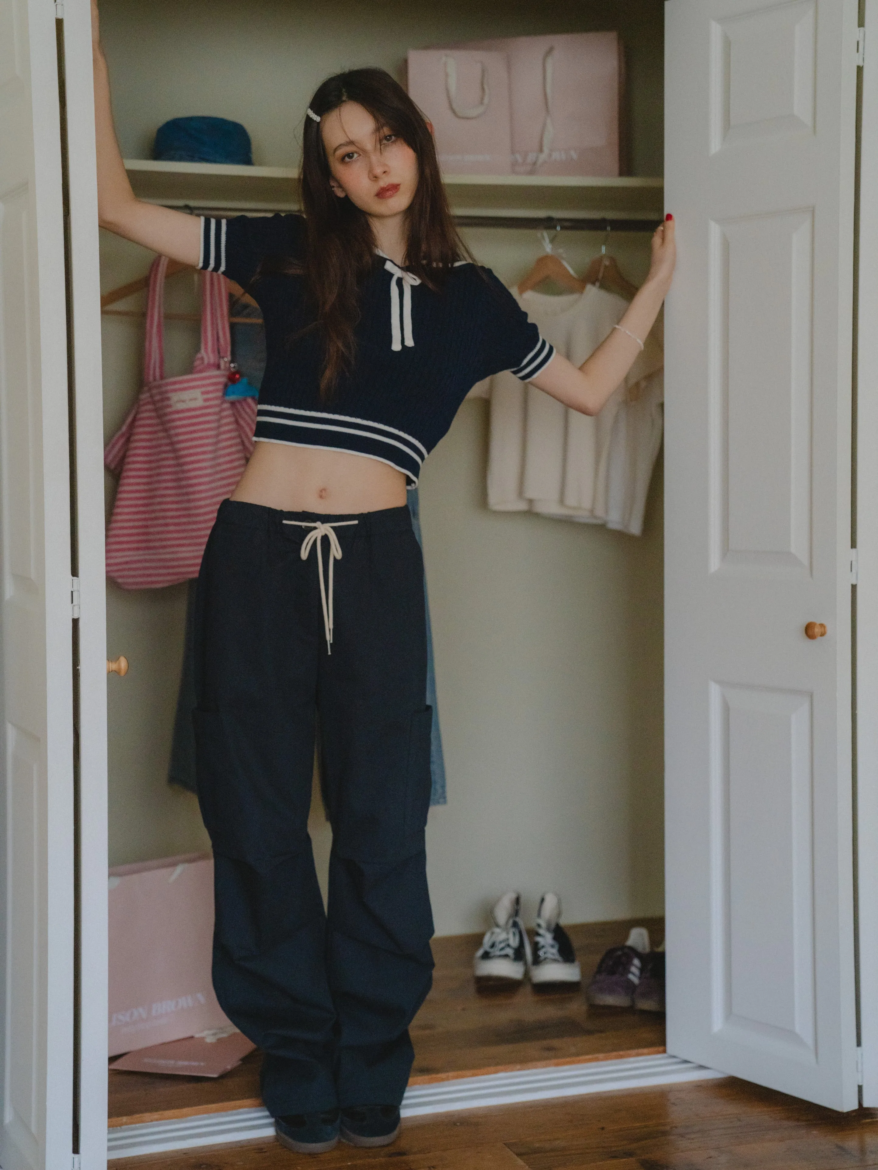Sailor Collor Knit Top