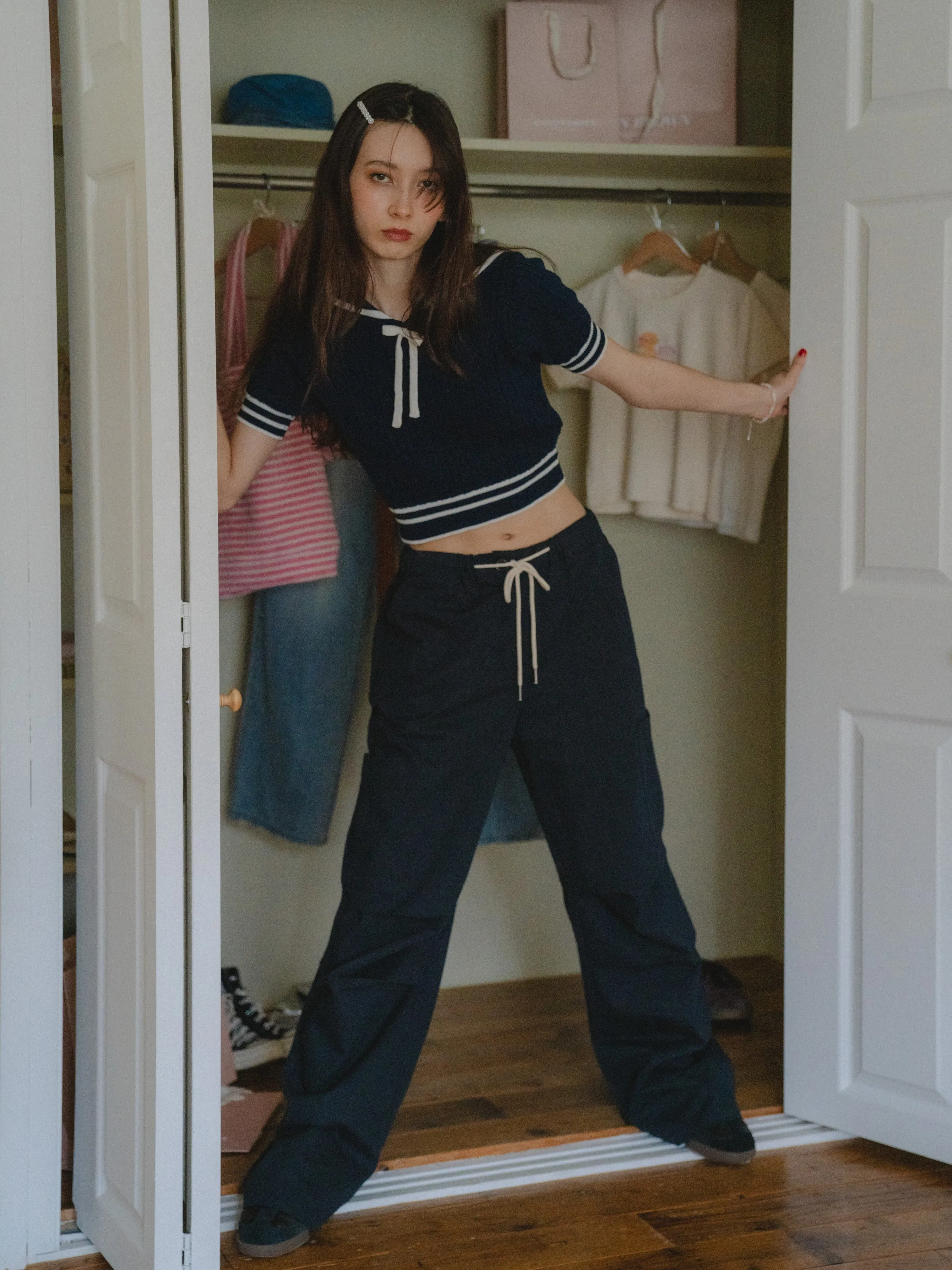 Sailor Collor Knit Top