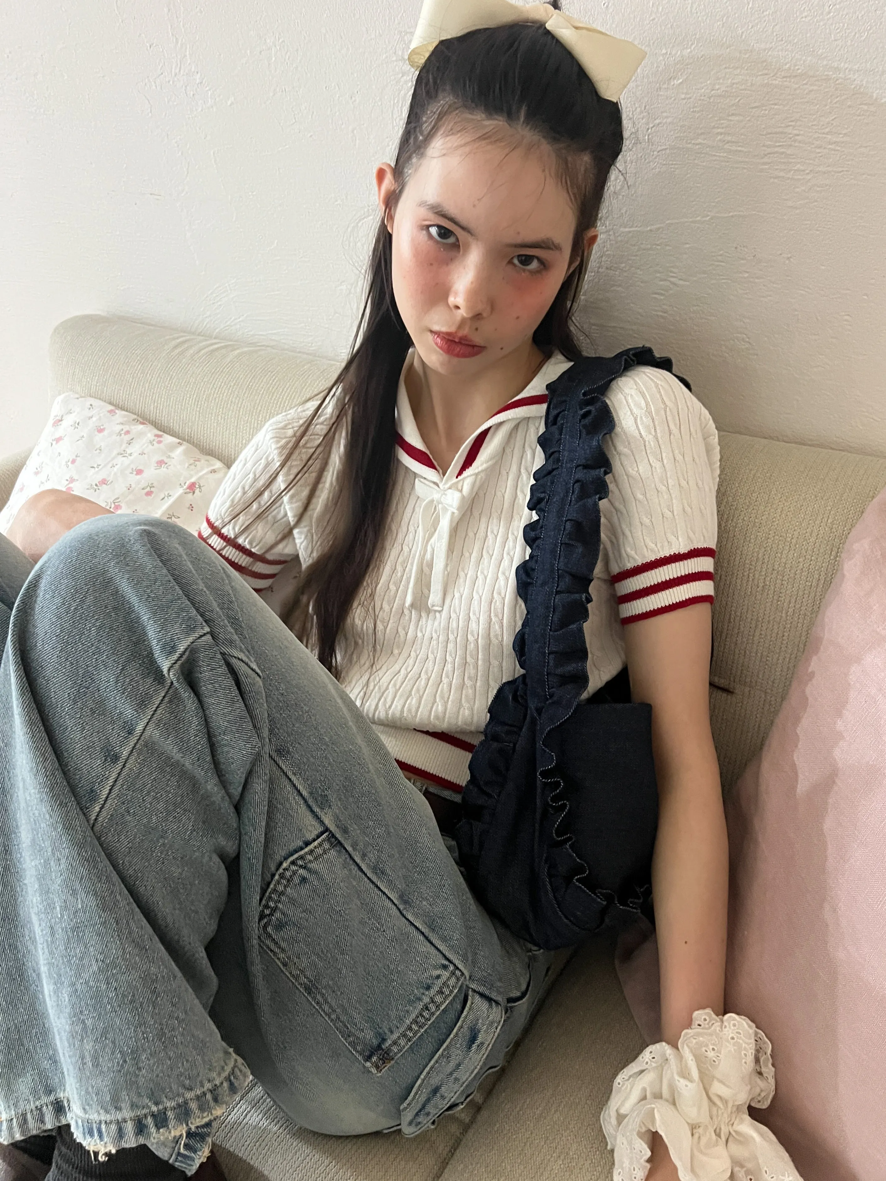 Sailor Collor Knit Top