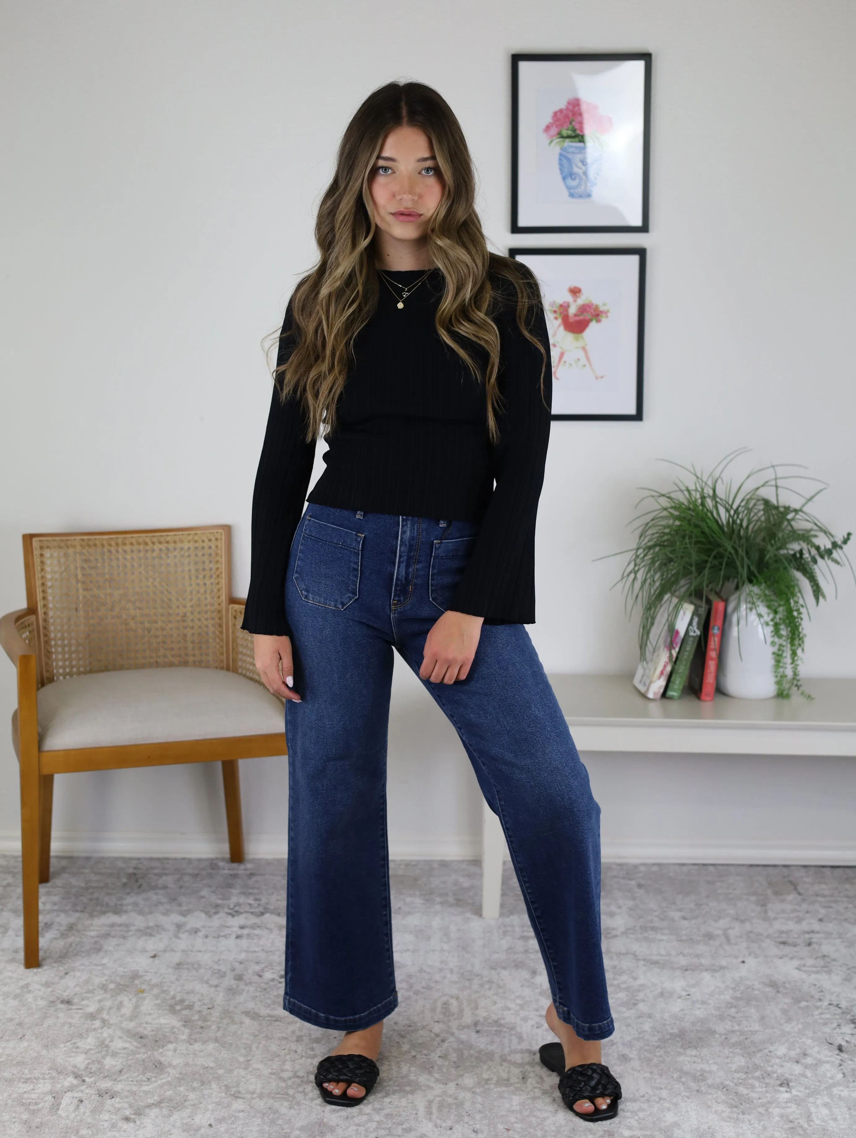 Sammy Ribbed Knit Top