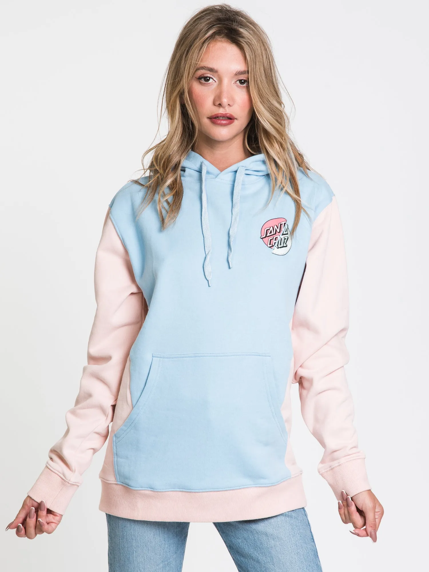 SANTA CRUZ WAVE POPY SLICE PULLOVER HOODIE - CLEARANCE