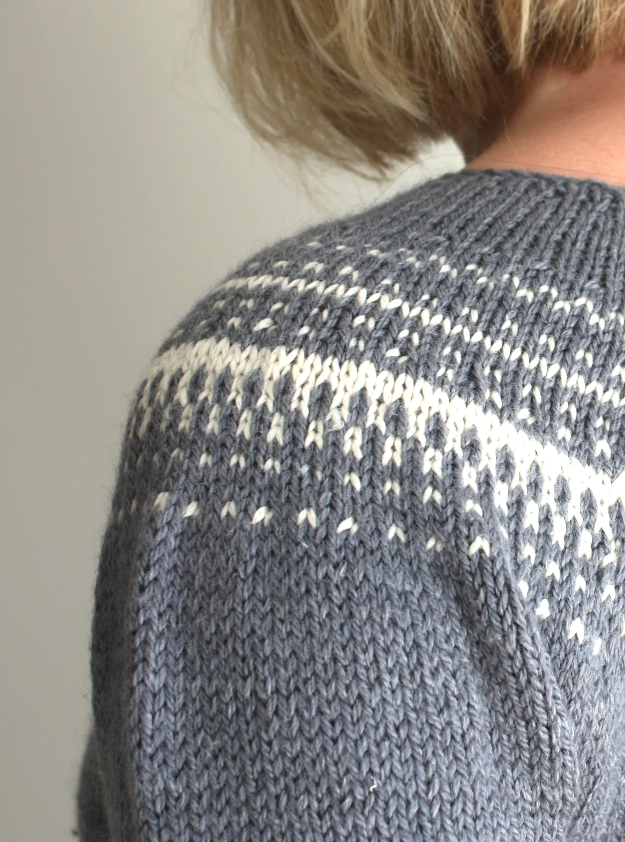 Sarek Sweater - Easy Colorwork Seamless Top Down Sweater