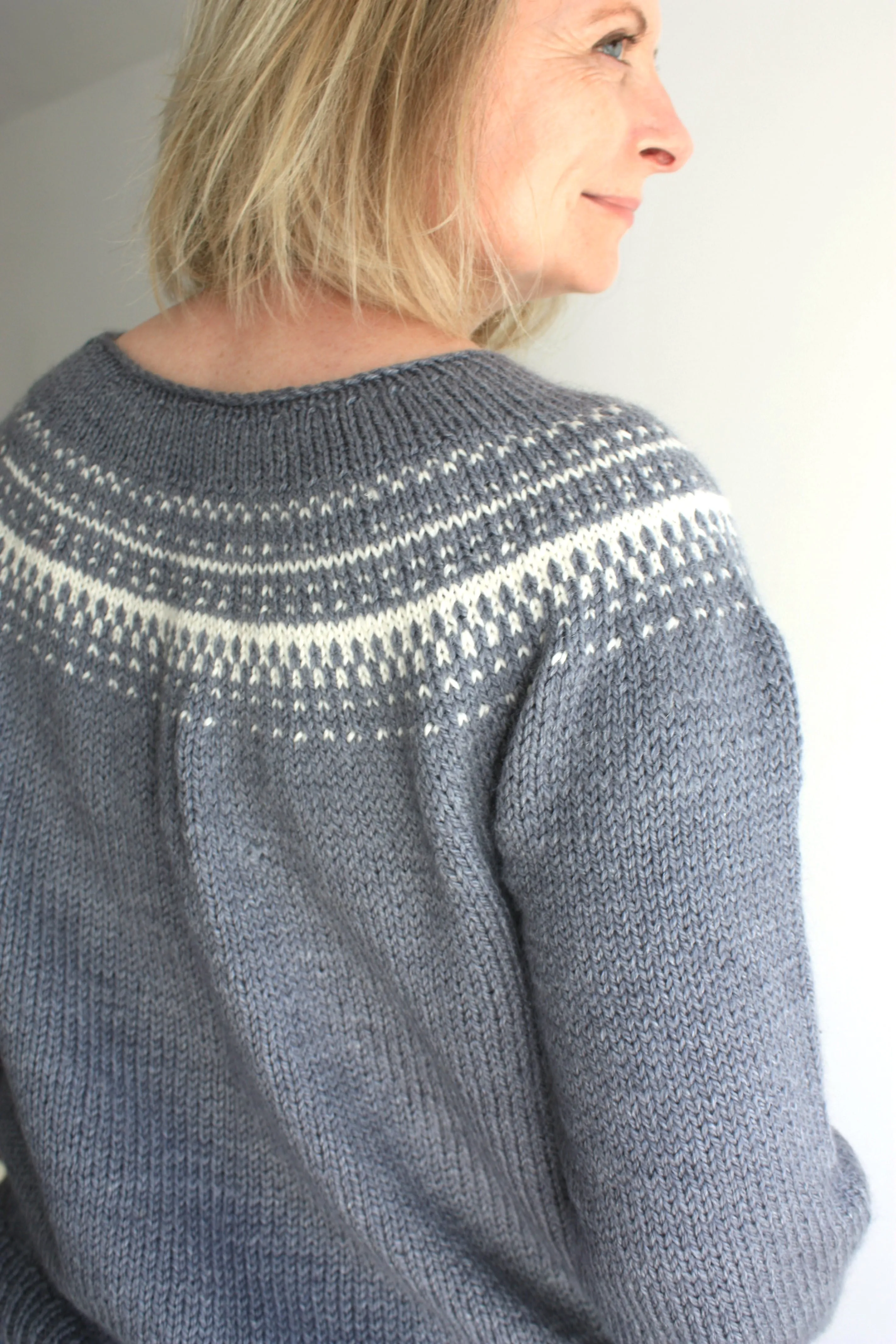 Sarek Sweater - Easy Colorwork Seamless Top Down Sweater