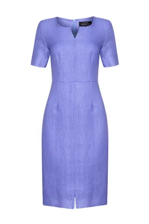 Shift Dress in Jacaranda Raffia-Weave - Eve