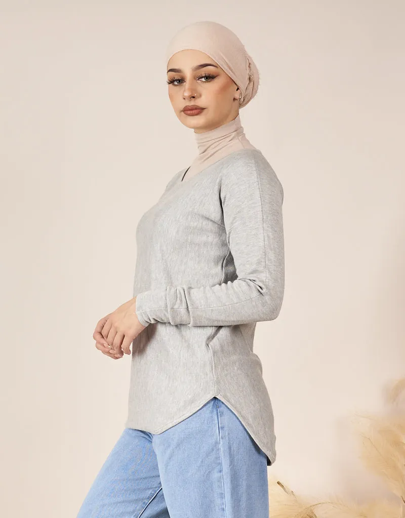 Short Knit Loop Top - Light Shades