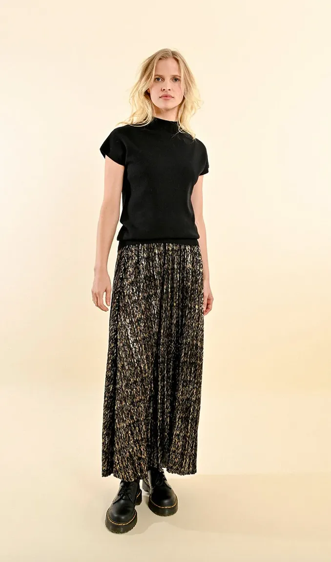 Short Sleeve Ribbed Knit Top-FINAL SALE