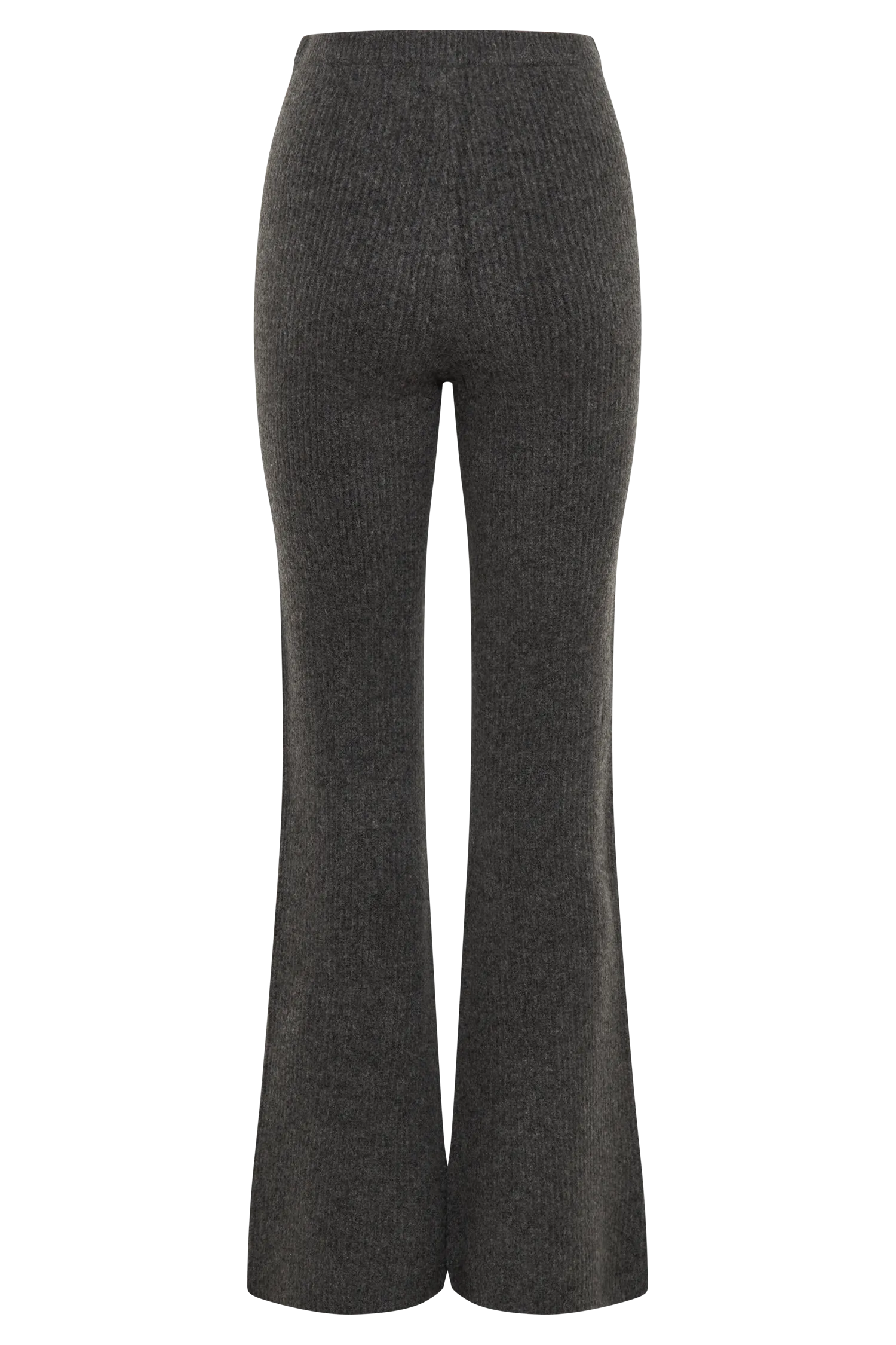 Shyann Straight Leg Knit Pant - Charcoal Marle