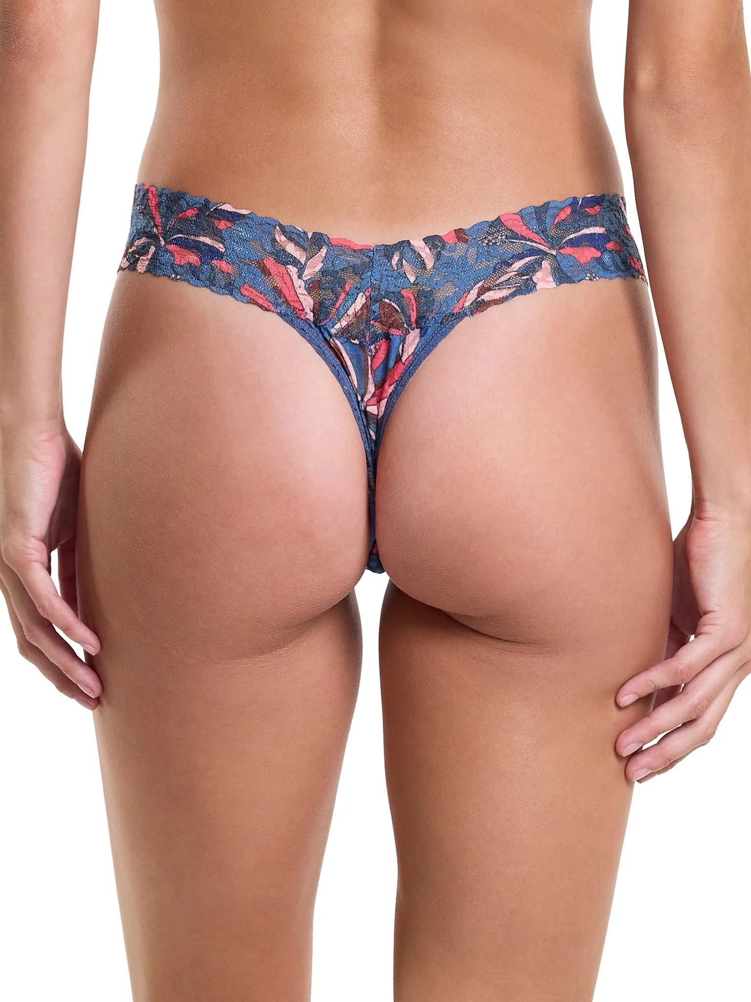 Signature Lace Low Rise Thong And Saxx Super Soft Vibe Boxer Brief Flower Pop