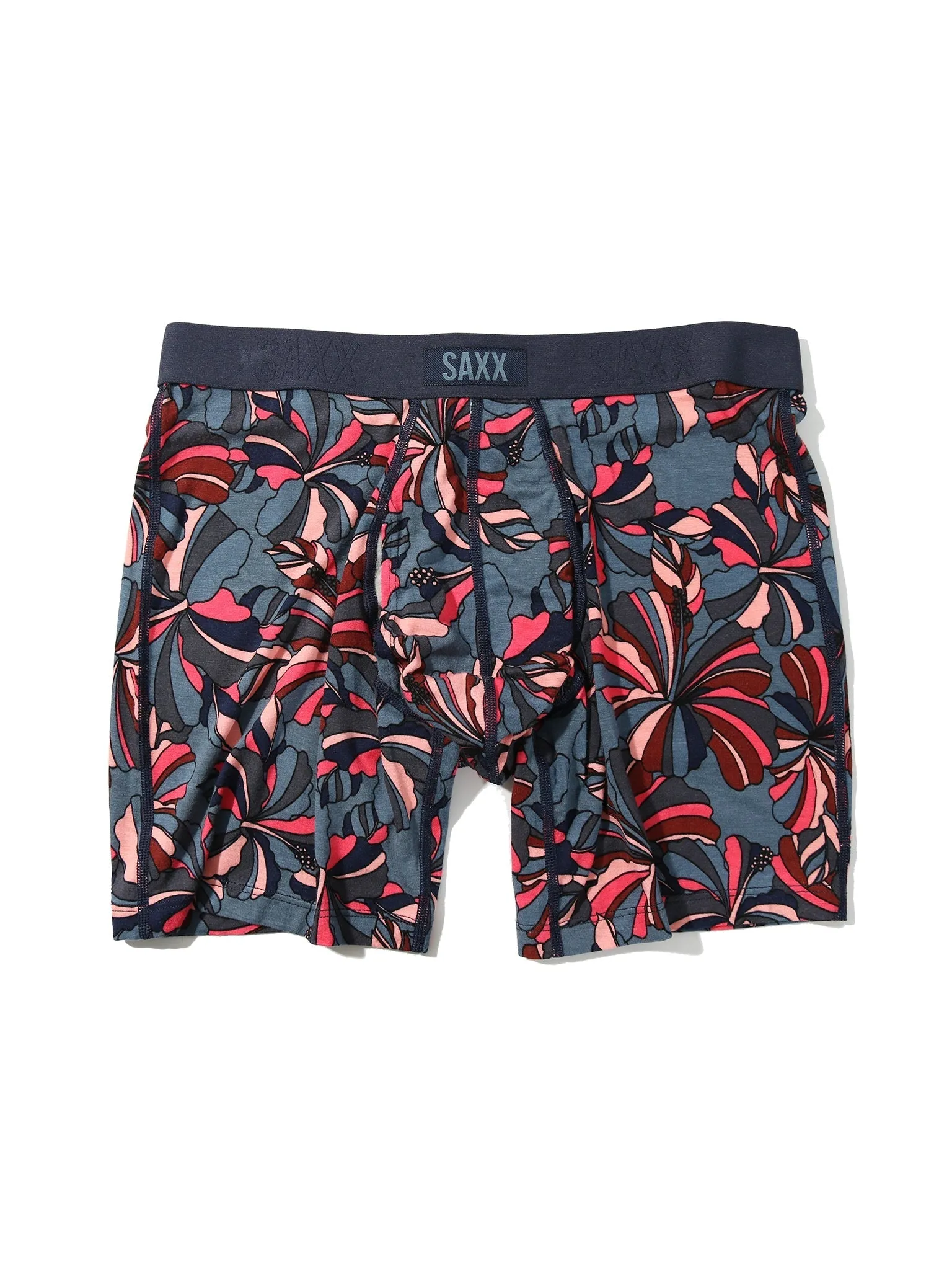 Signature Lace Low Rise Thong And Saxx Super Soft Vibe Boxer Brief Flower Pop