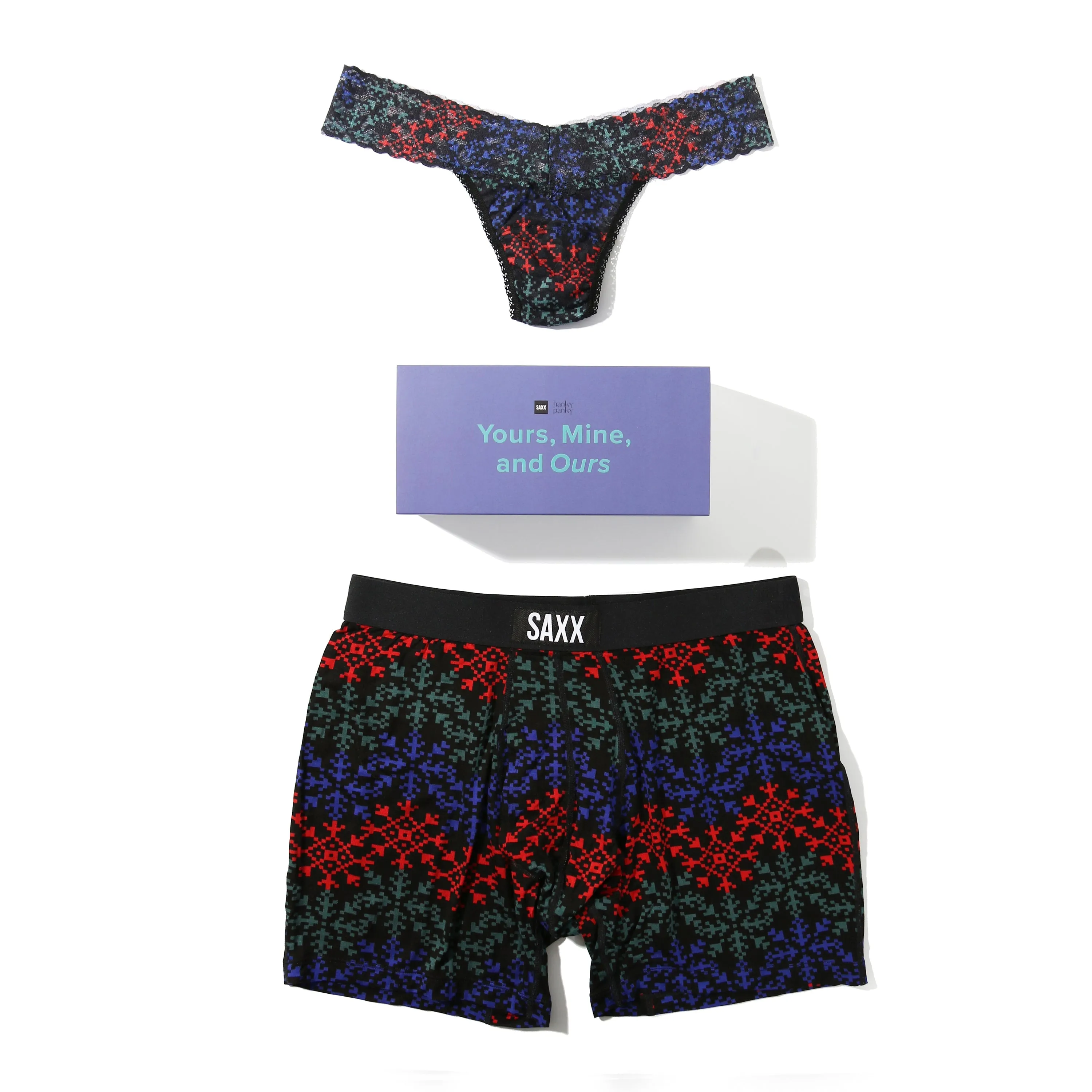 Signature Lace Low Rise Thong And Saxx Ultra Boxer Brief