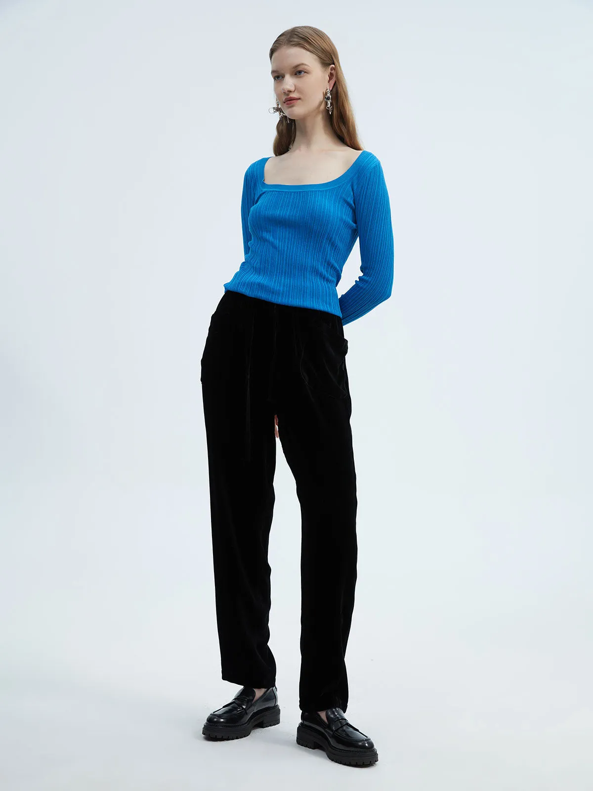 SILKINC Silk-Velvet Tapered Bottoms