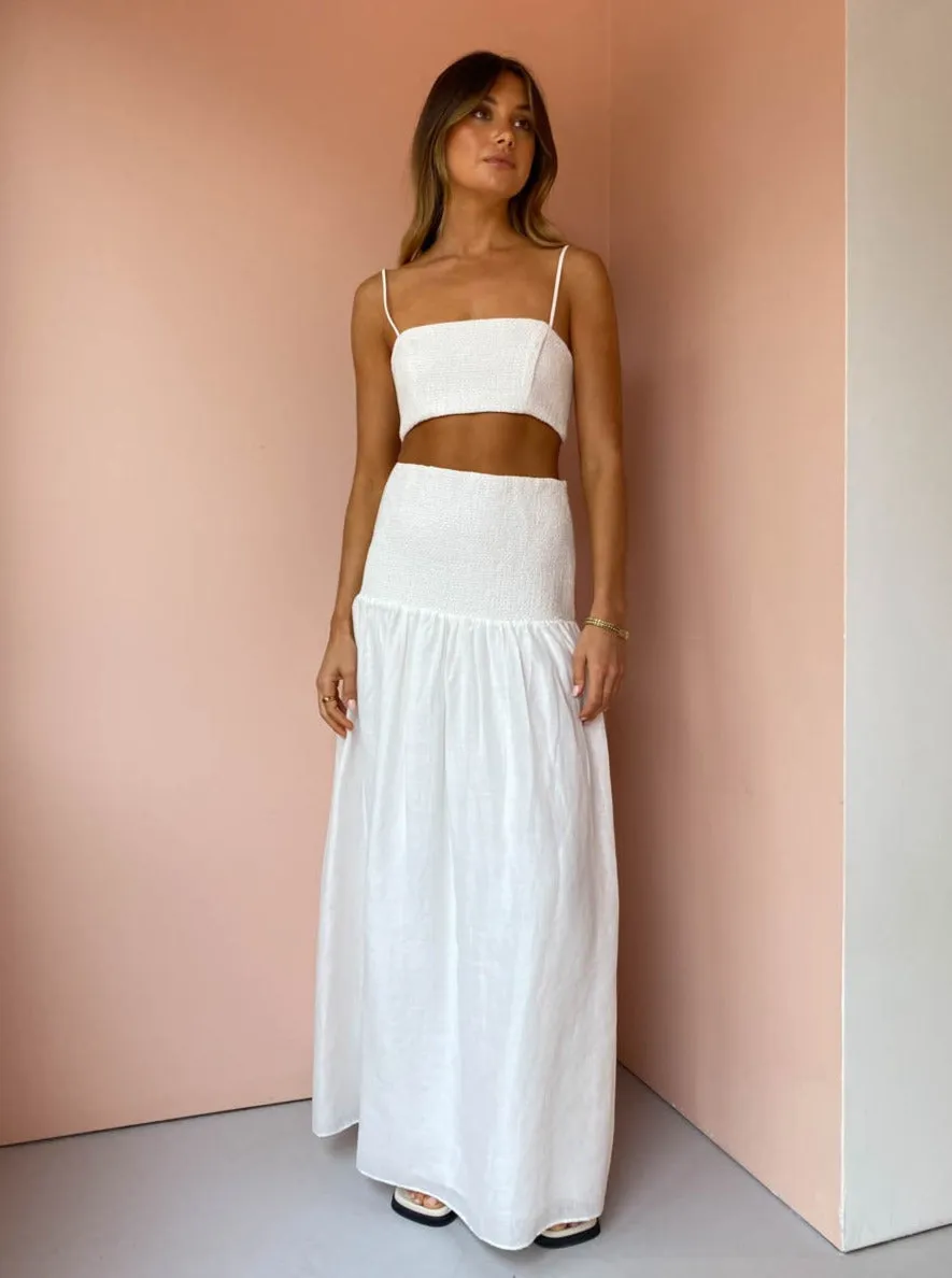 Sir Diana Crop Top in Ivory