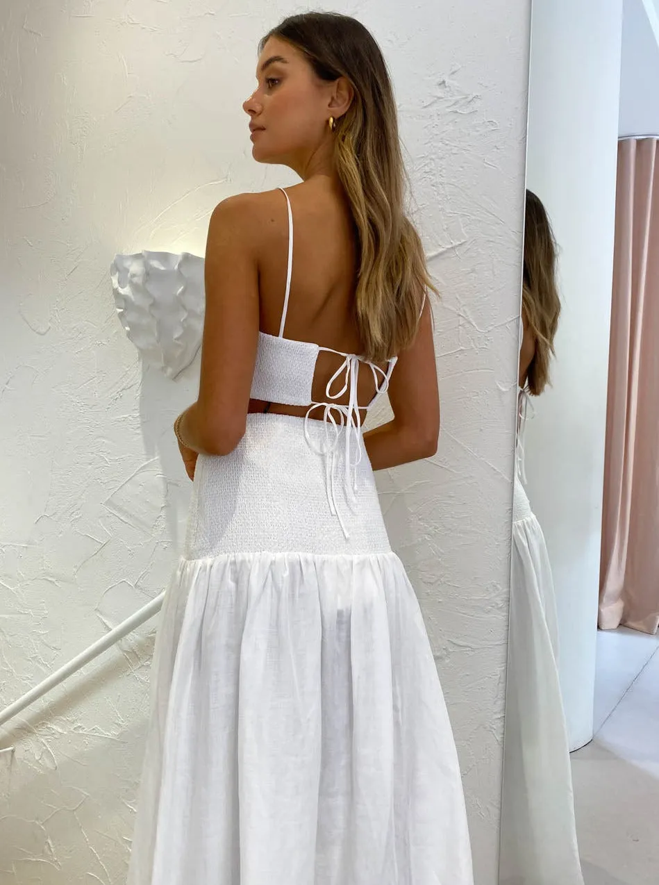 Sir Diana Crop Top in Ivory