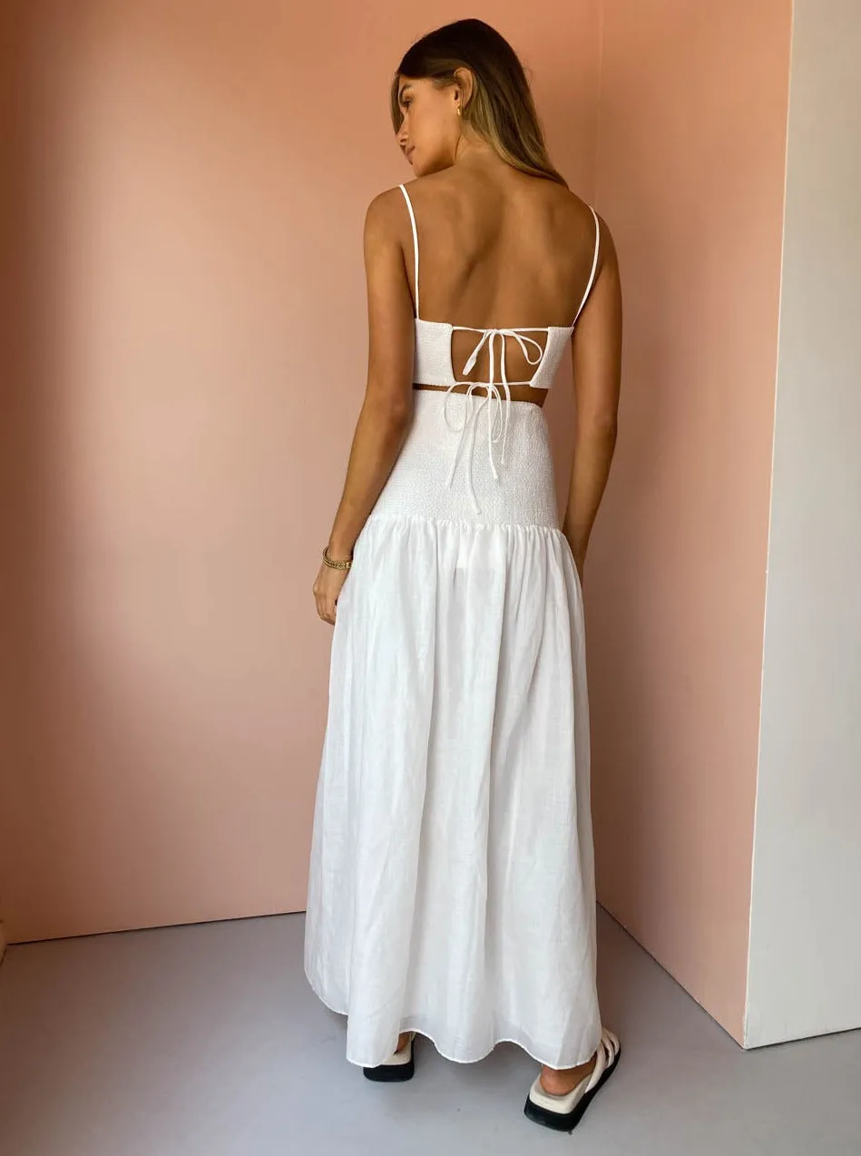 Sir Diana Crop Top in Ivory