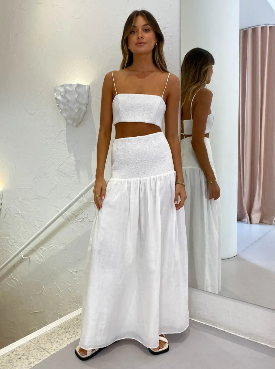 Sir Diana Crop Top in Ivory
