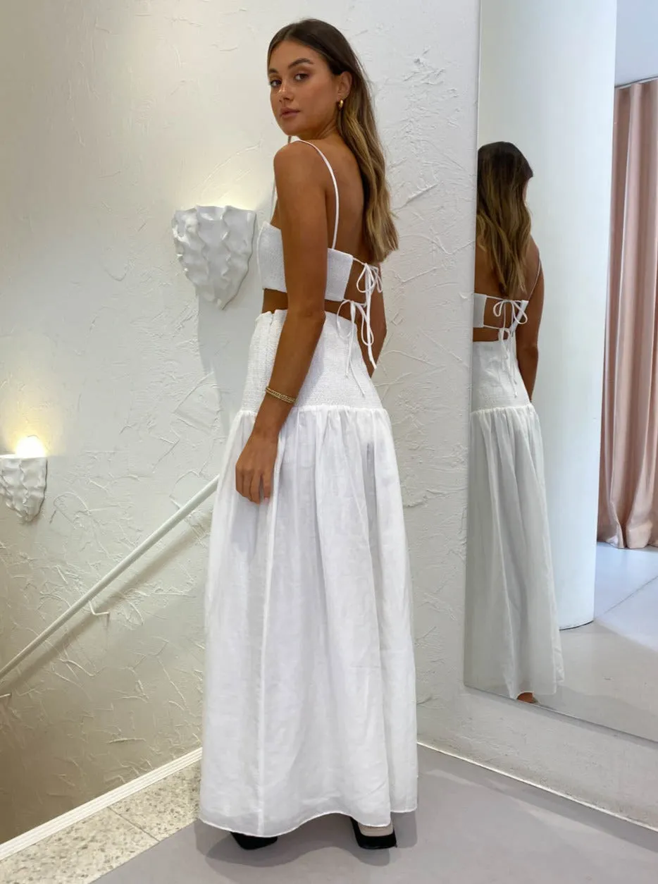 Sir Diana Crop Top in Ivory