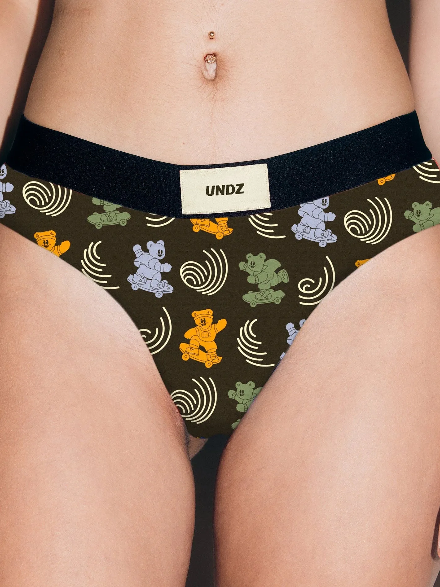 Skater Bear Cheeky Underwear