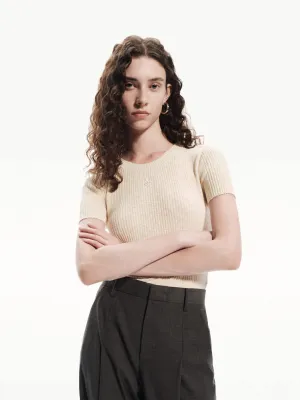 Slim Ribbed Knit Top