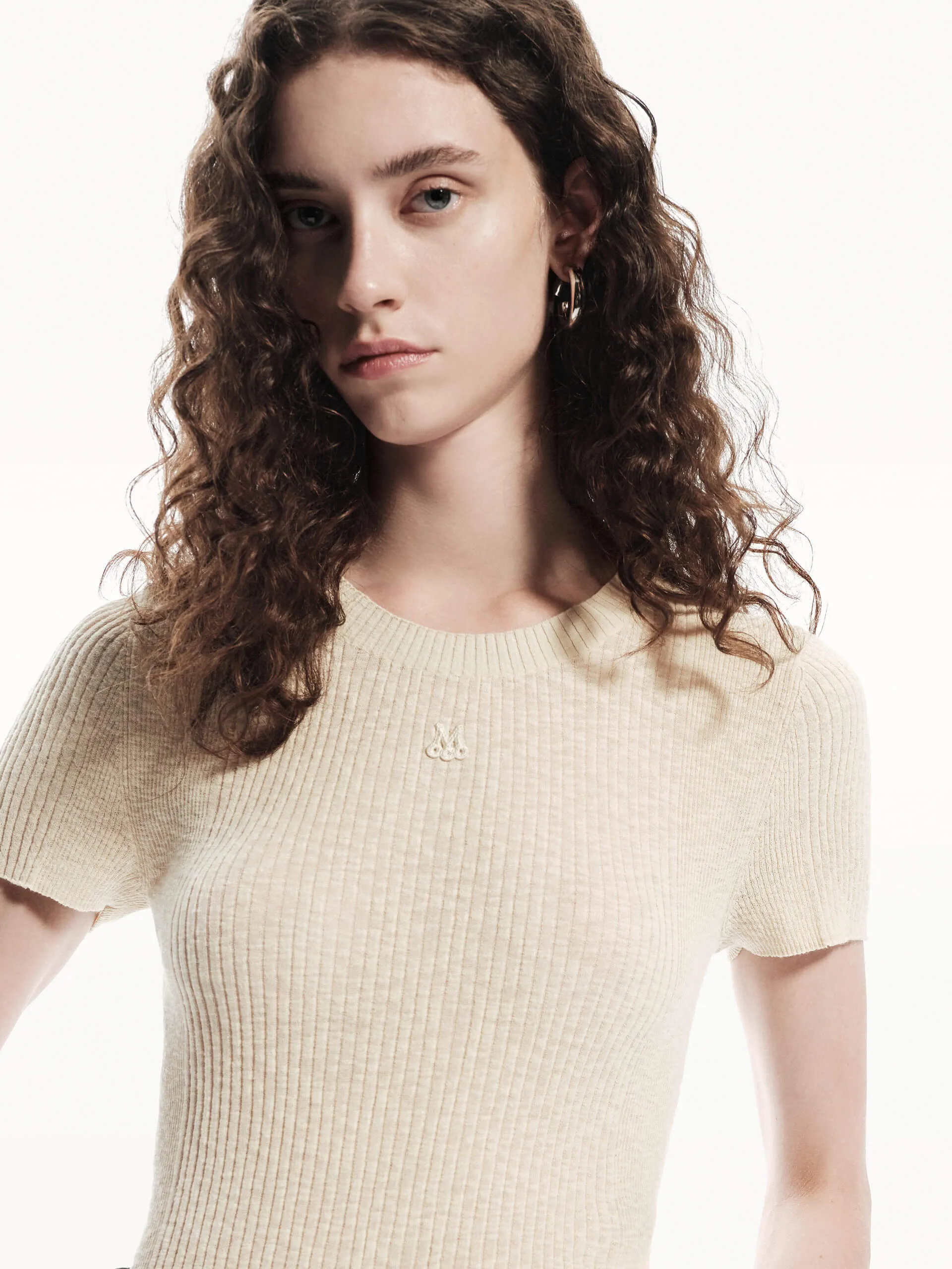 Slim Ribbed Knit Top