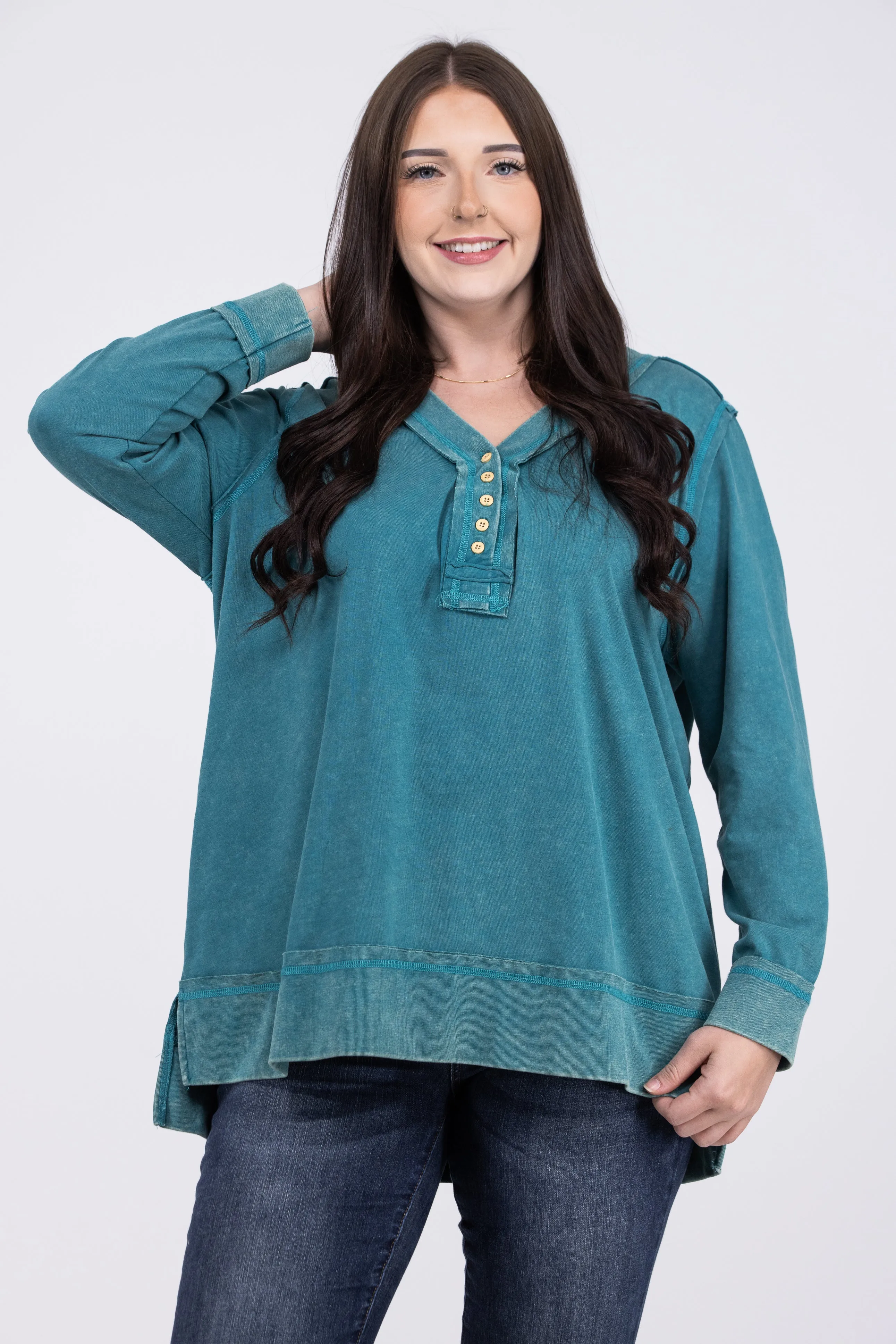 Slow Mornings Long Sleeve Pullover * Final Sale*