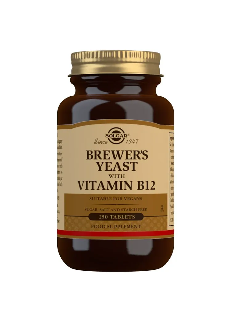 Solgar Brewers Yeast + B12 X 250