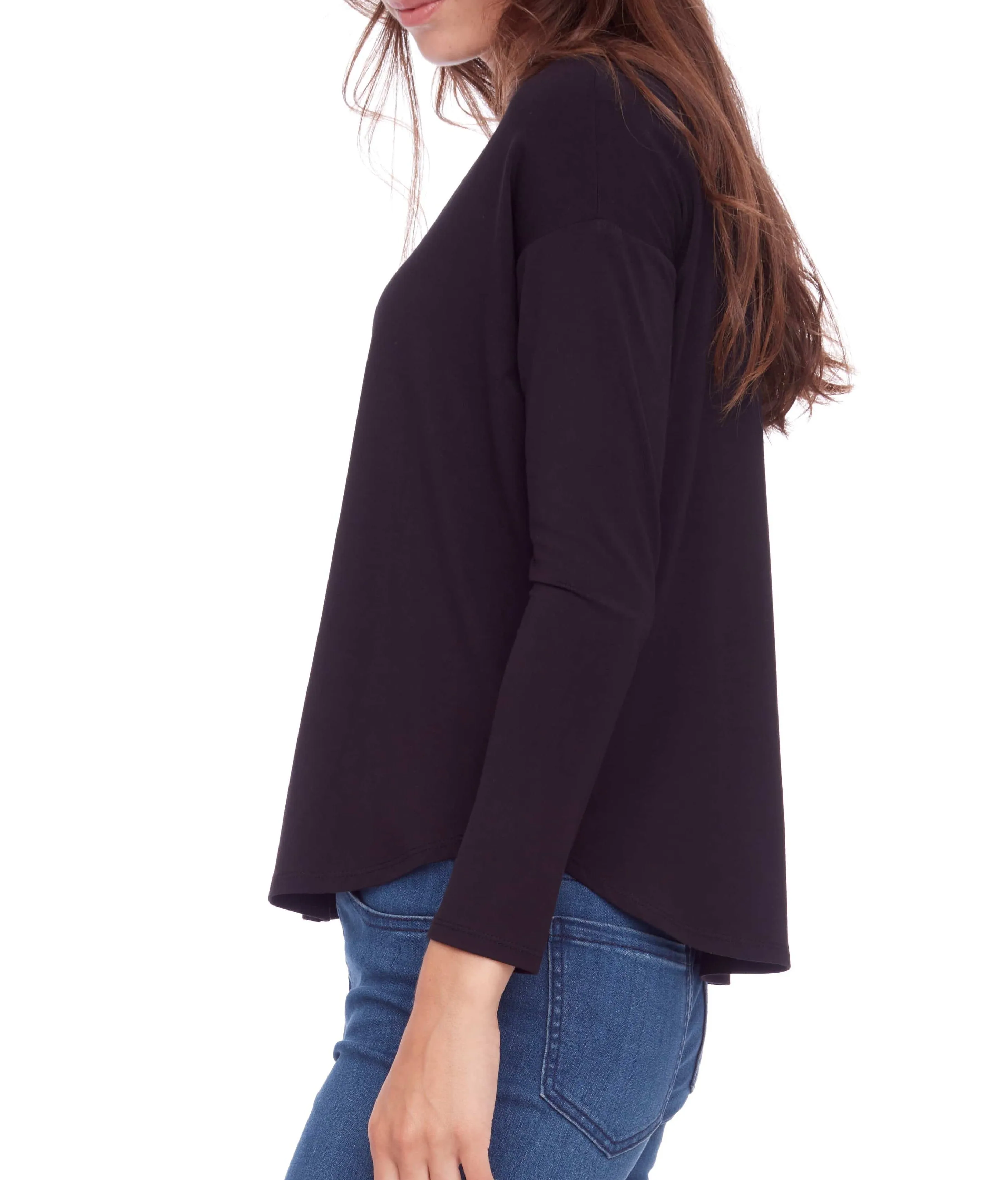 Solid Jersey Knit Top