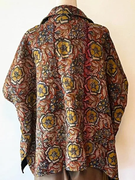 Specialty Collection: Embroidered Short Jacket Fully Reversible. (Taupe)