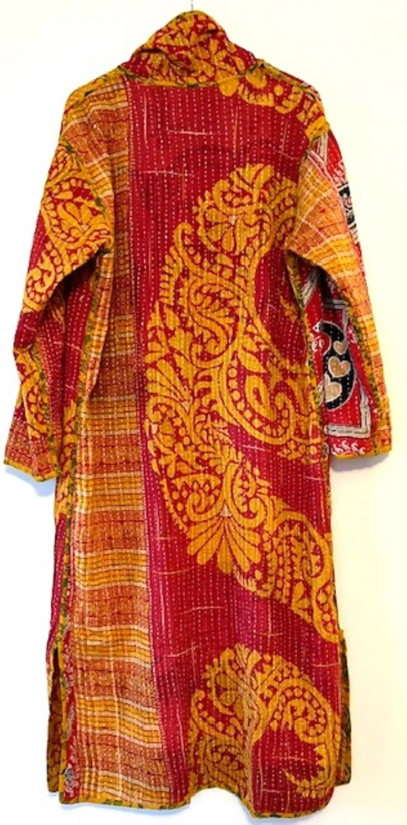Specialty Collection: Patchwork Vintage Handmade Jacket and Robe. Rare Print