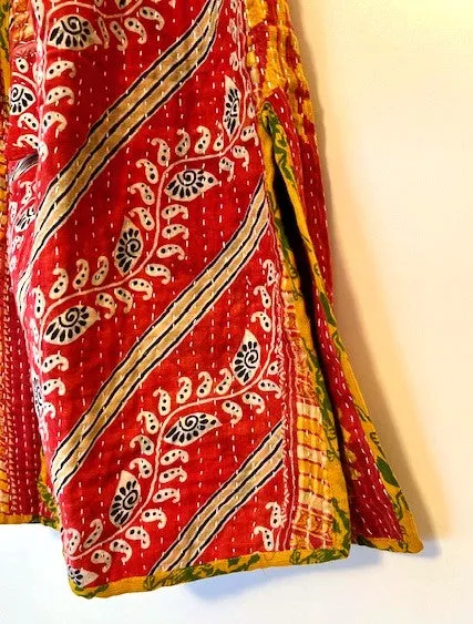 Specialty Collection: Patchwork Vintage Handmade Jacket and Robe. Rare Print