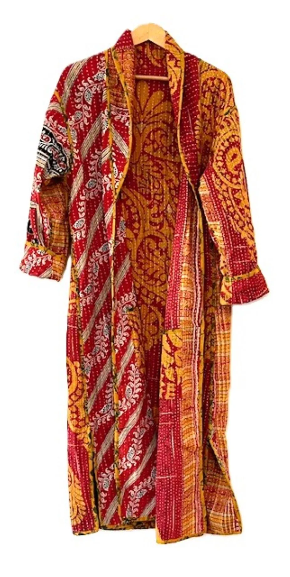 Specialty Collection: Patchwork Vintage Handmade Jacket and Robe. Rare Print